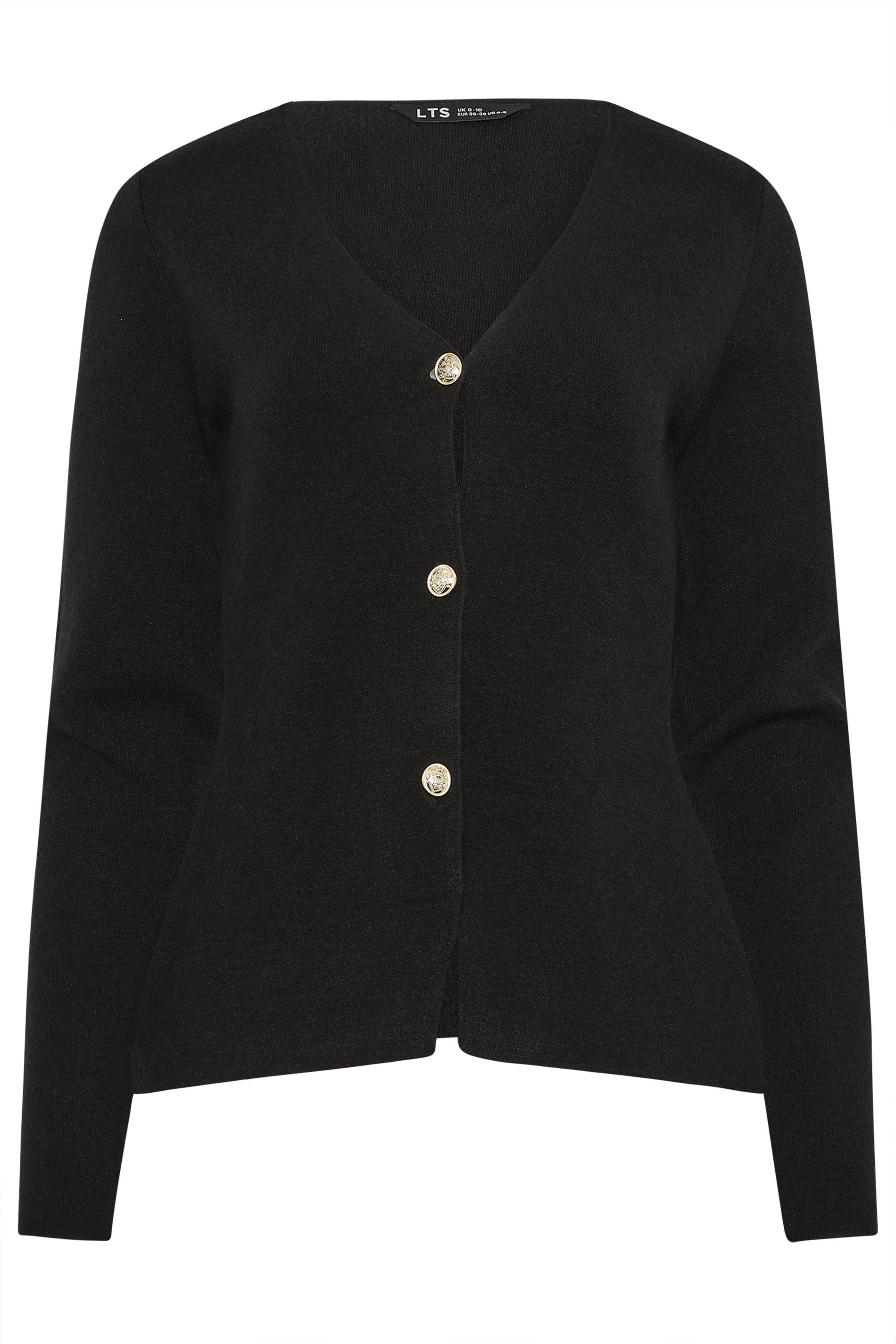 LTS Tall Women's Black Button Cardigan | Long Tall Sally 1