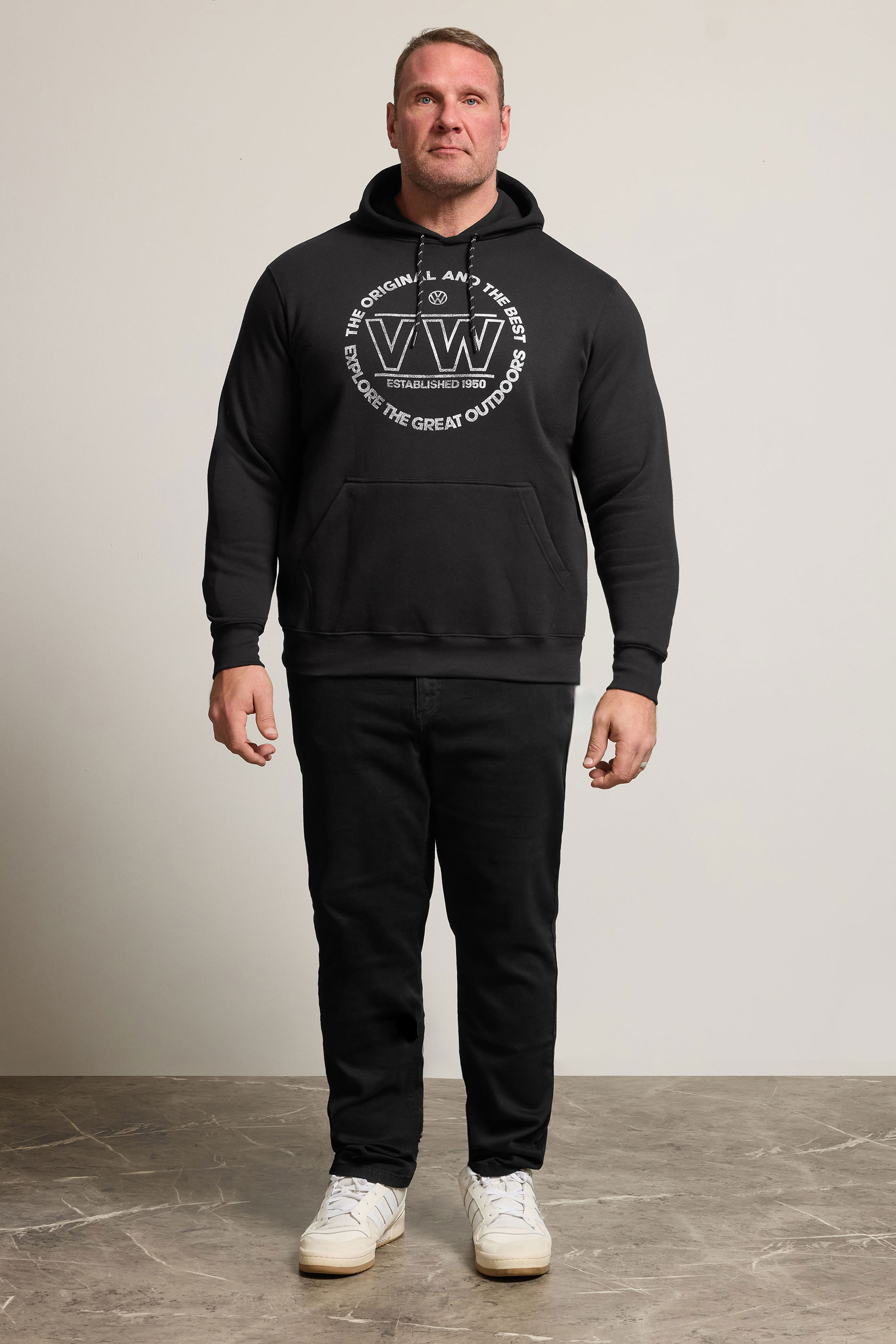 D555 Big & Tall Black Volkswagen Hoodie | BadRhino 2