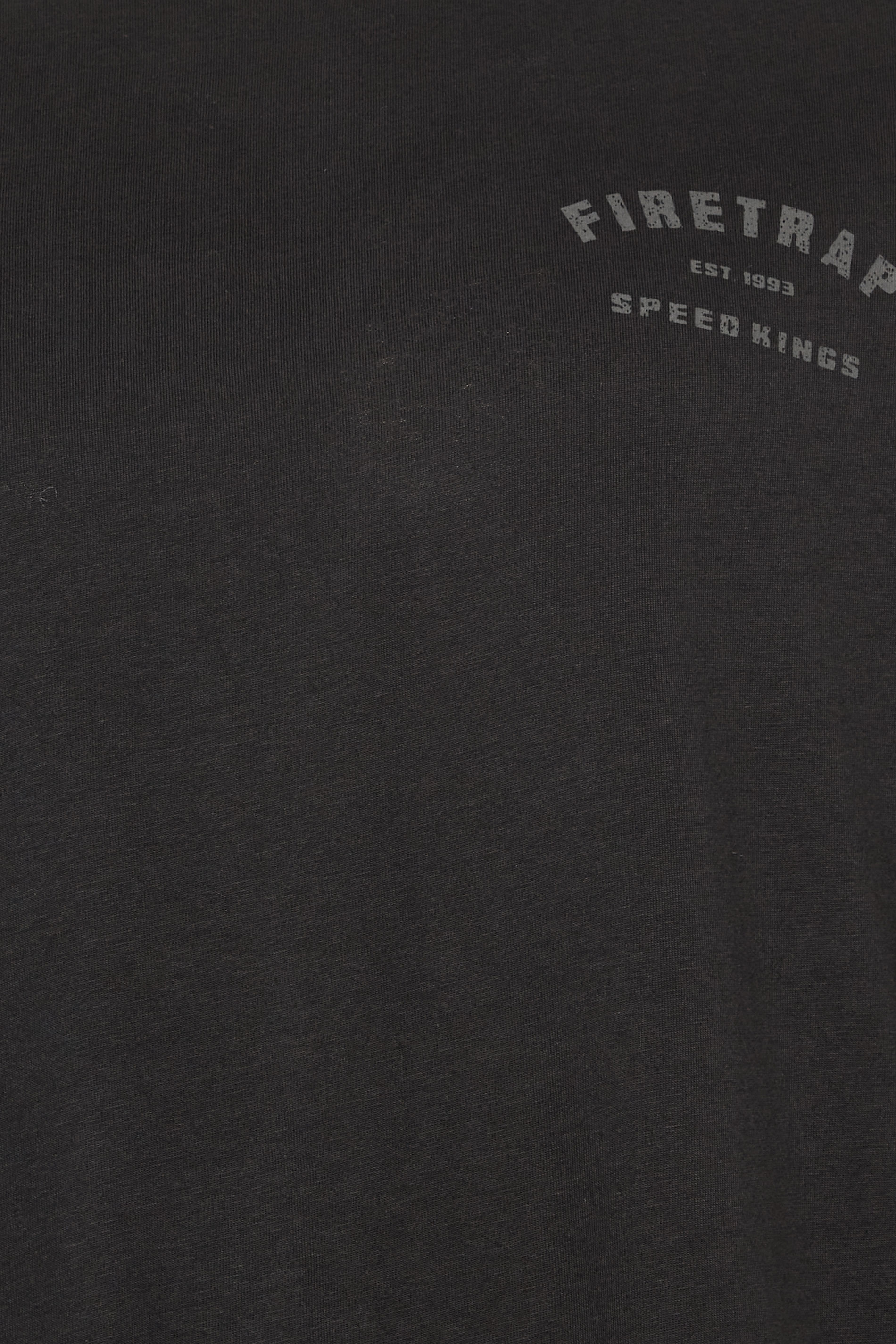 FIRETRAP Big & Tall Black 'Born To Ride' Print T-Shirt | BadRhino 3