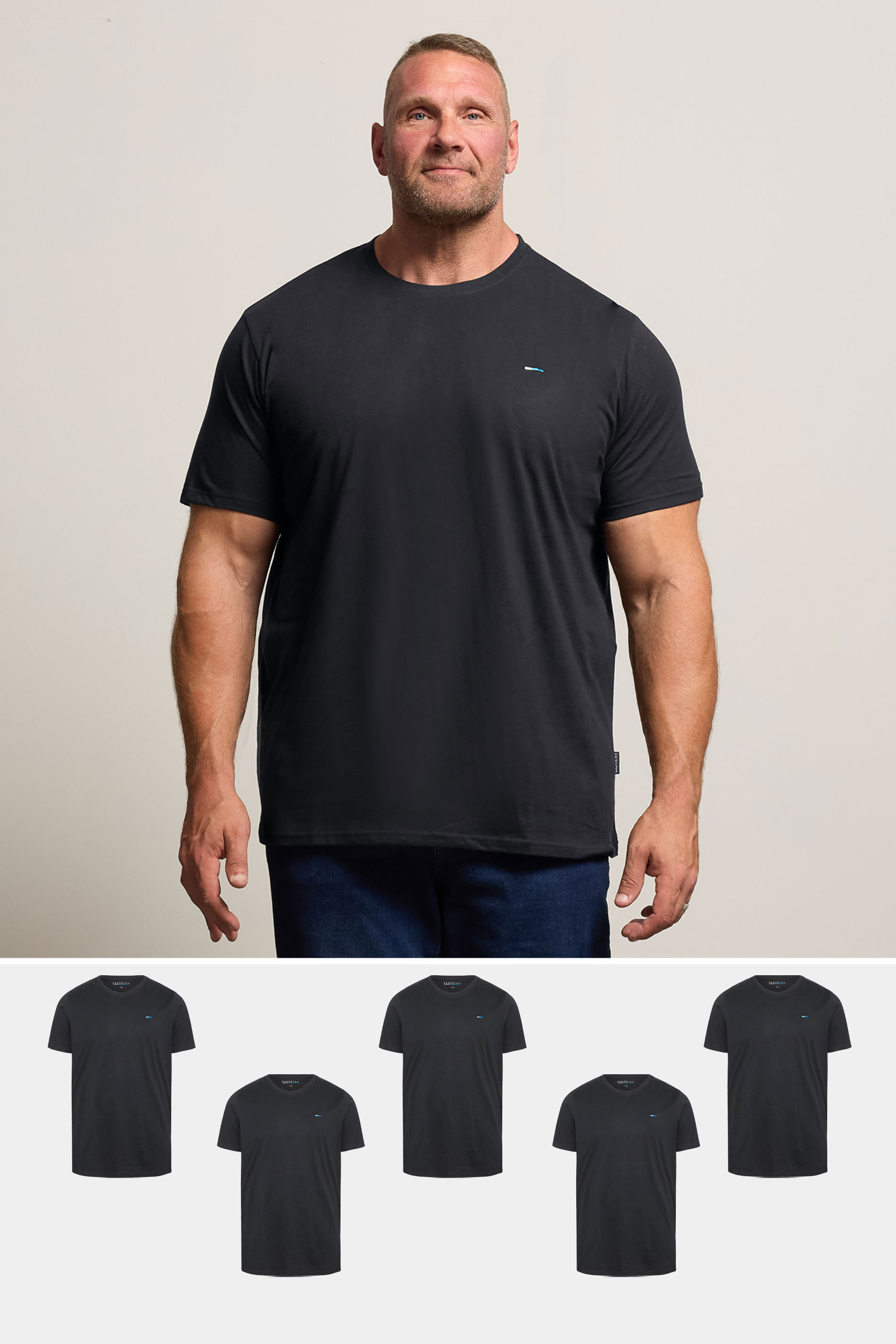 BadRhino 5 PACK Black Core T-Shirts | BadRhino 1