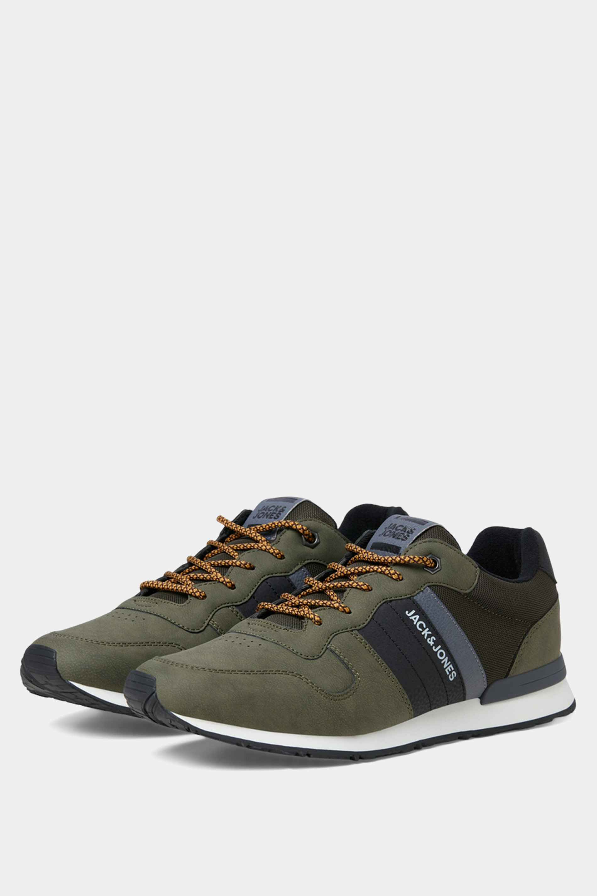 JACK & JONES Olive Green Hike Trainers | BadRhino 2