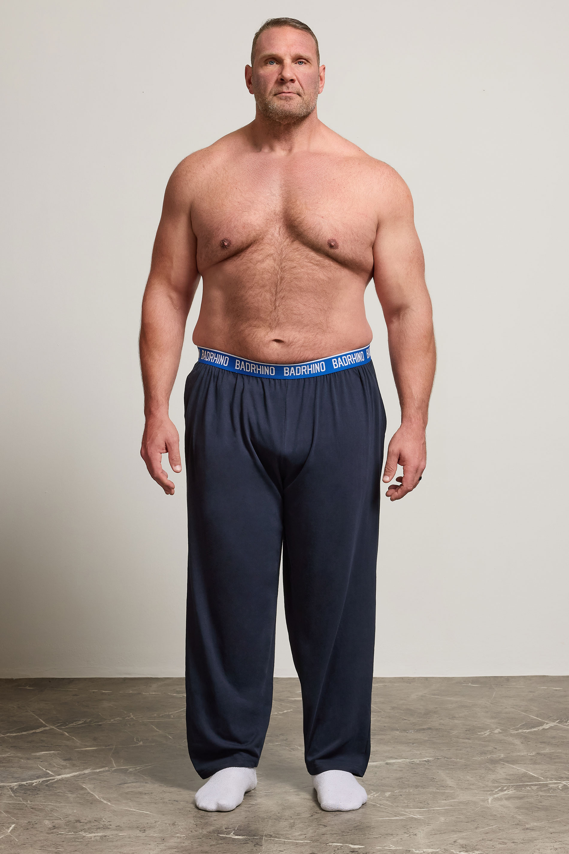 BadRhino Big & Tall Navy Blue Lounge Trousers | BadRhino 2