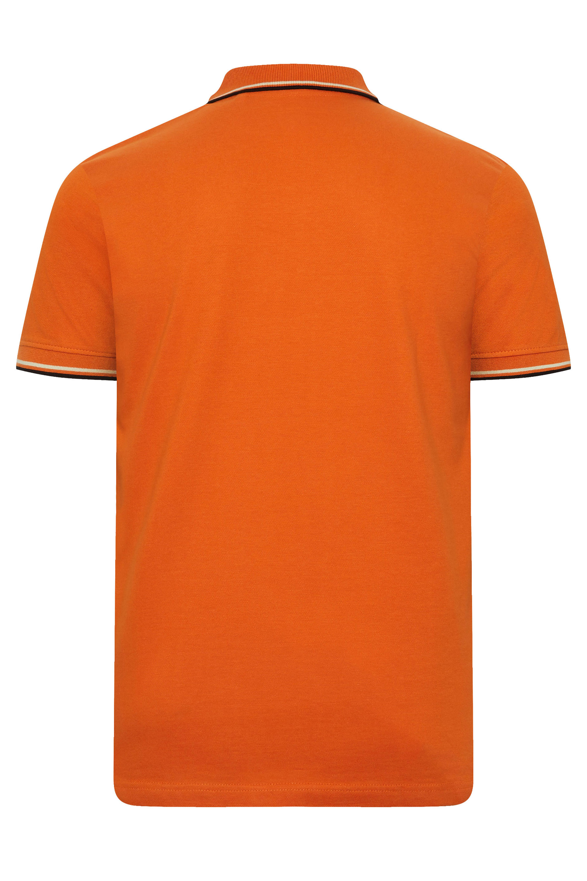 BadRhino Big & Tall Orange Tipped Polo Shirt | BadRhino 8