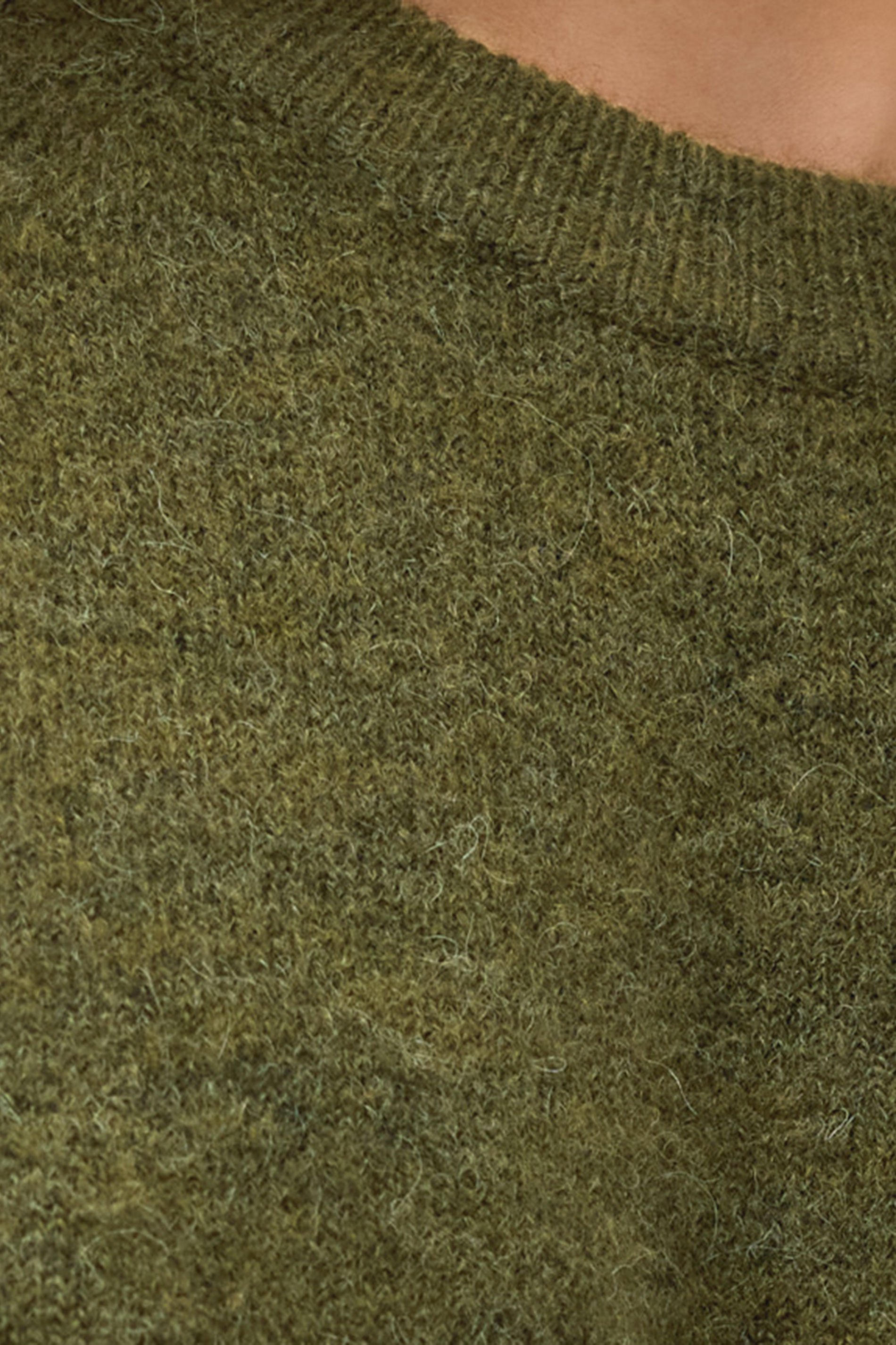 LTS PREMIUM Tall Olive Green Knitted Jumper | Long Tall Sally 4