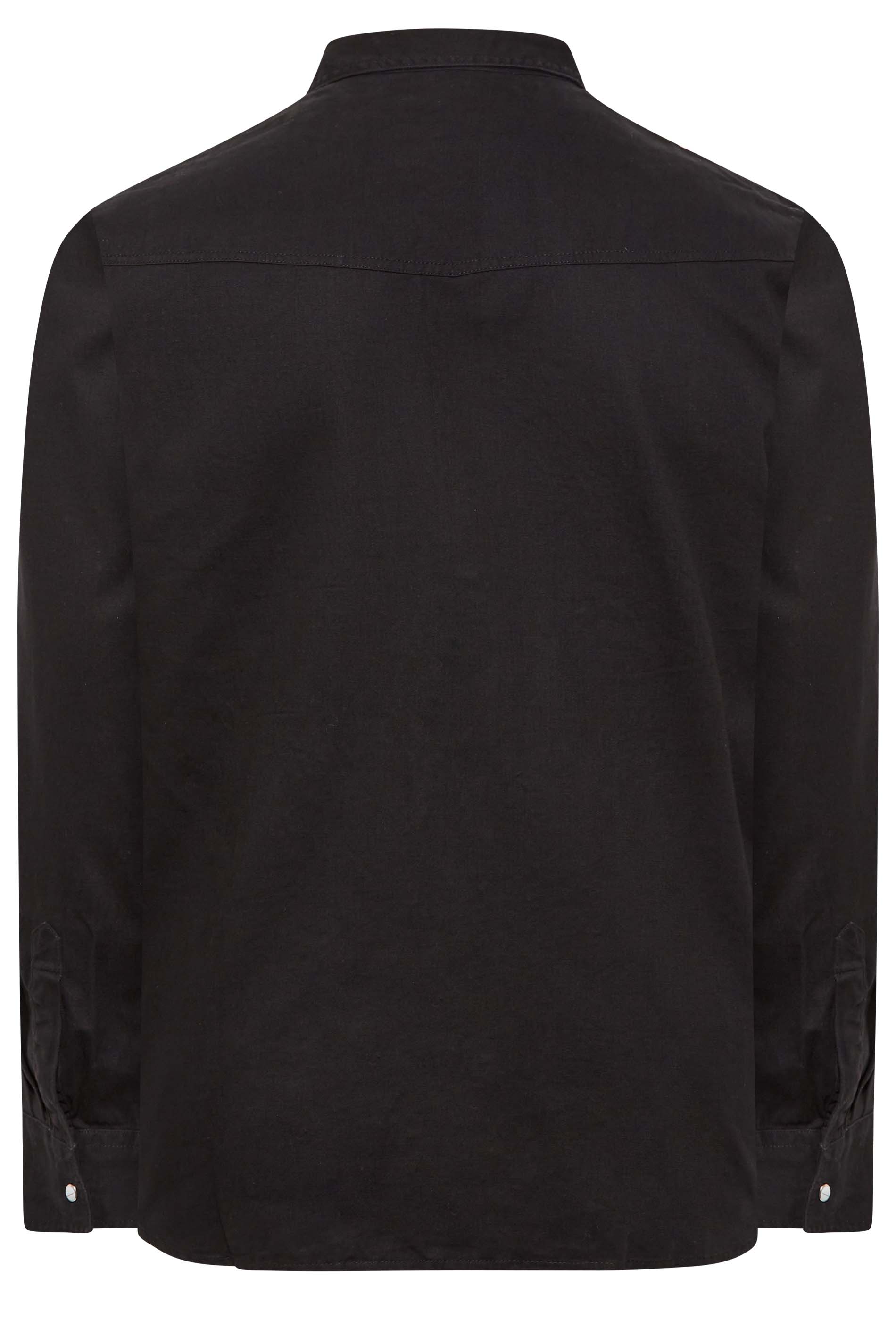 D555 Big & Tall Black Duke Denim Shirt | BadRhino 4