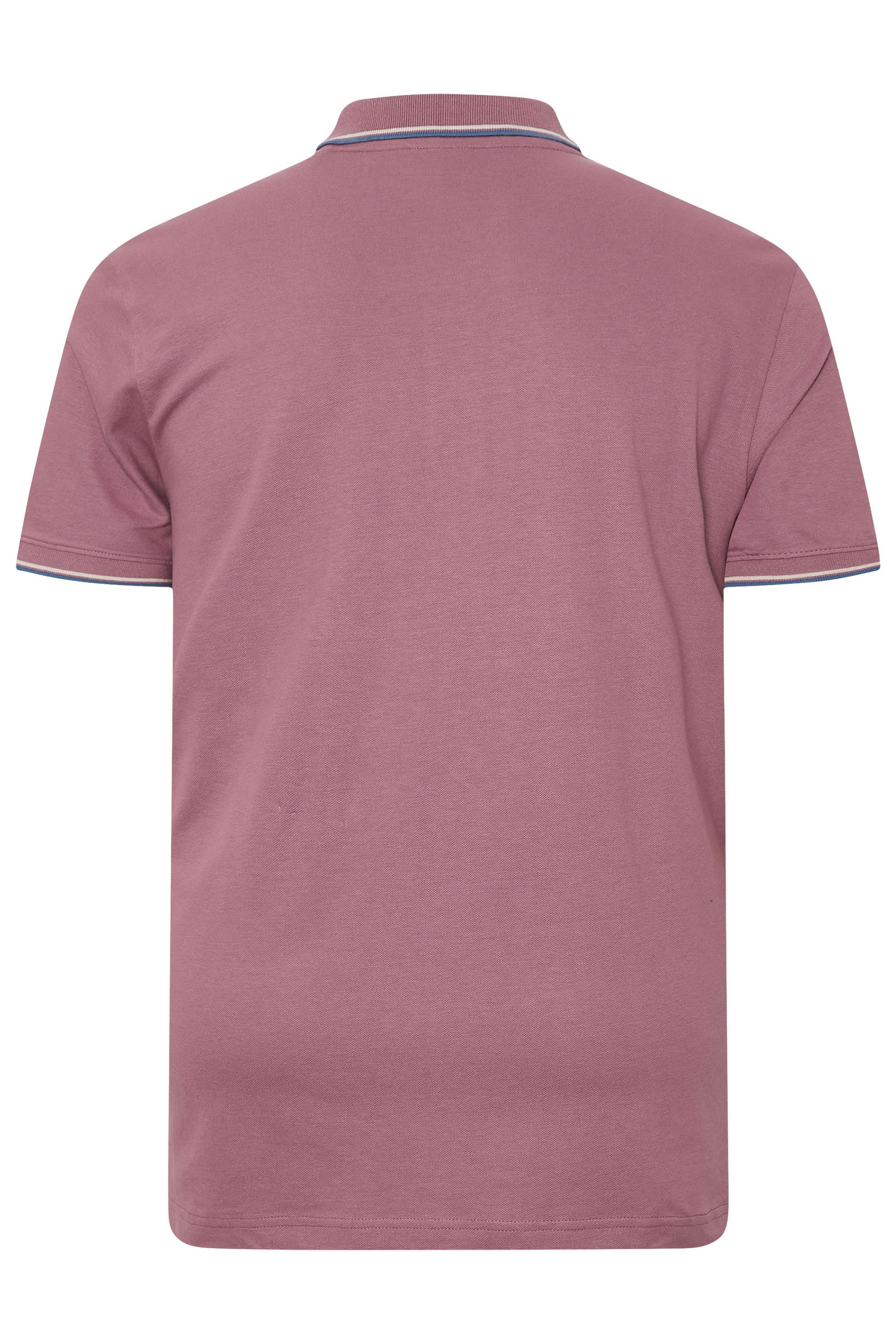 BadRhino Big & Tall Purple Tipped Polo Shirt | BadRhino 7
