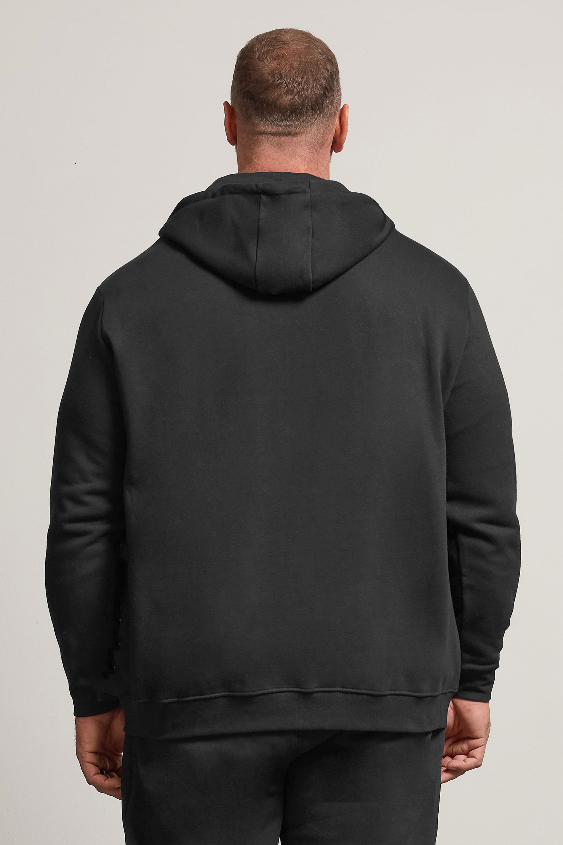 BadRhino Black Essential Zip Through Hoodie | BadRhino 4