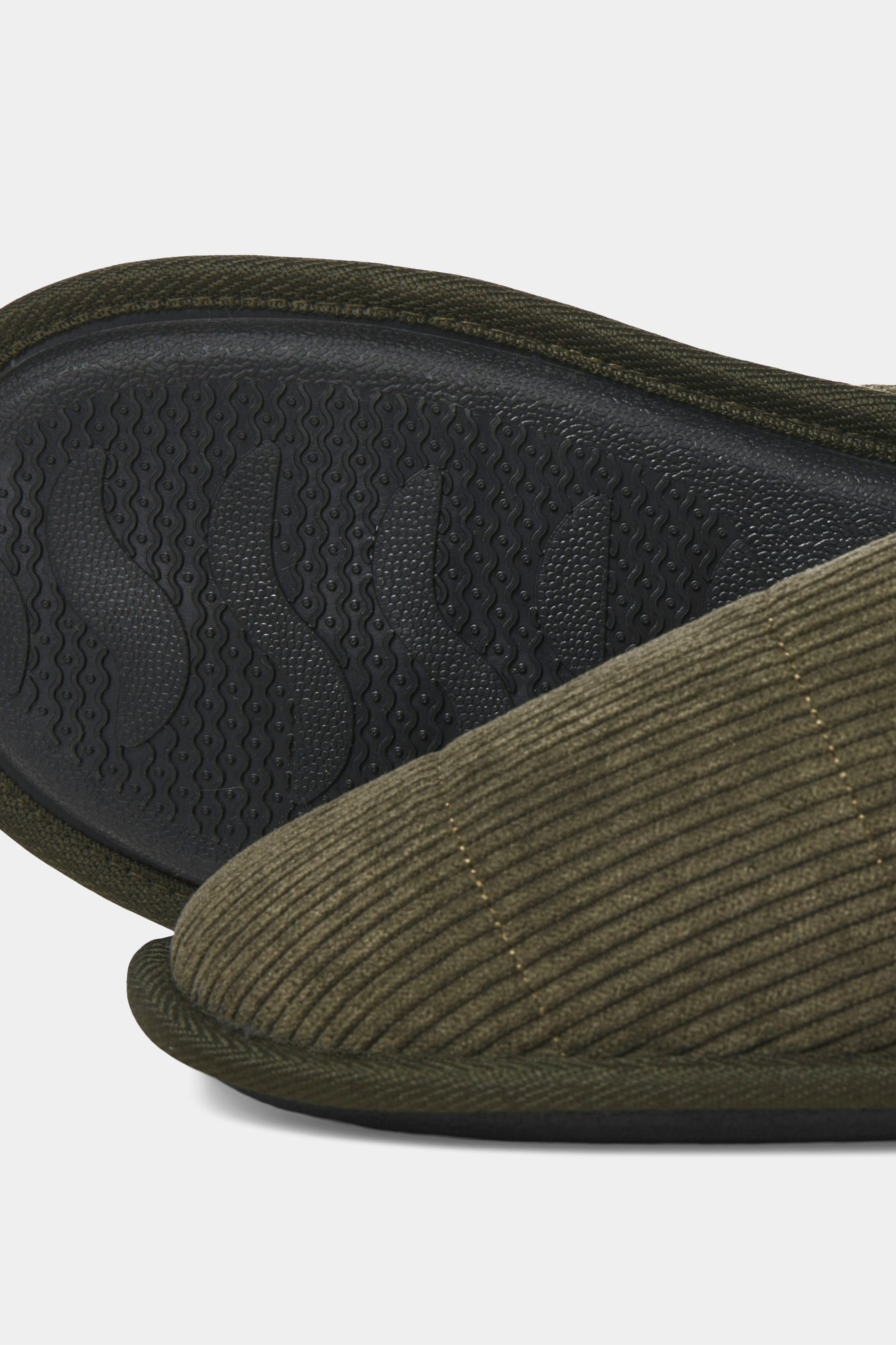 JACK & JONES Olive Green Mule Slippers | BadRhino 4