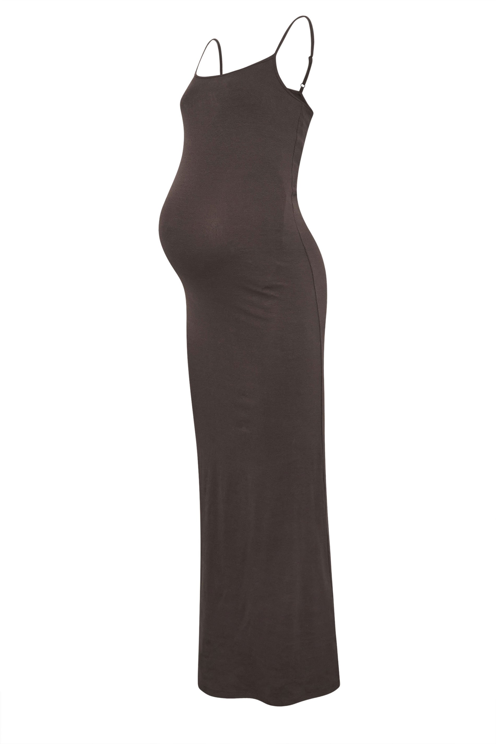 LTS Tall Maternity Brown Bodycon Cami Maxi Dress | Long Tall Sally 6