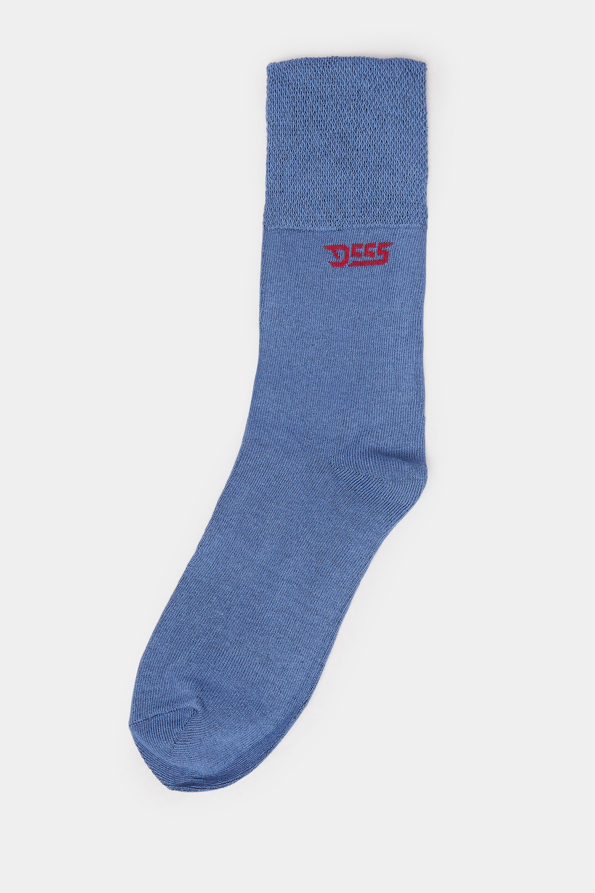 D555 Big & Tall Navy Blue 3 Pack Socks | BadRhino 5