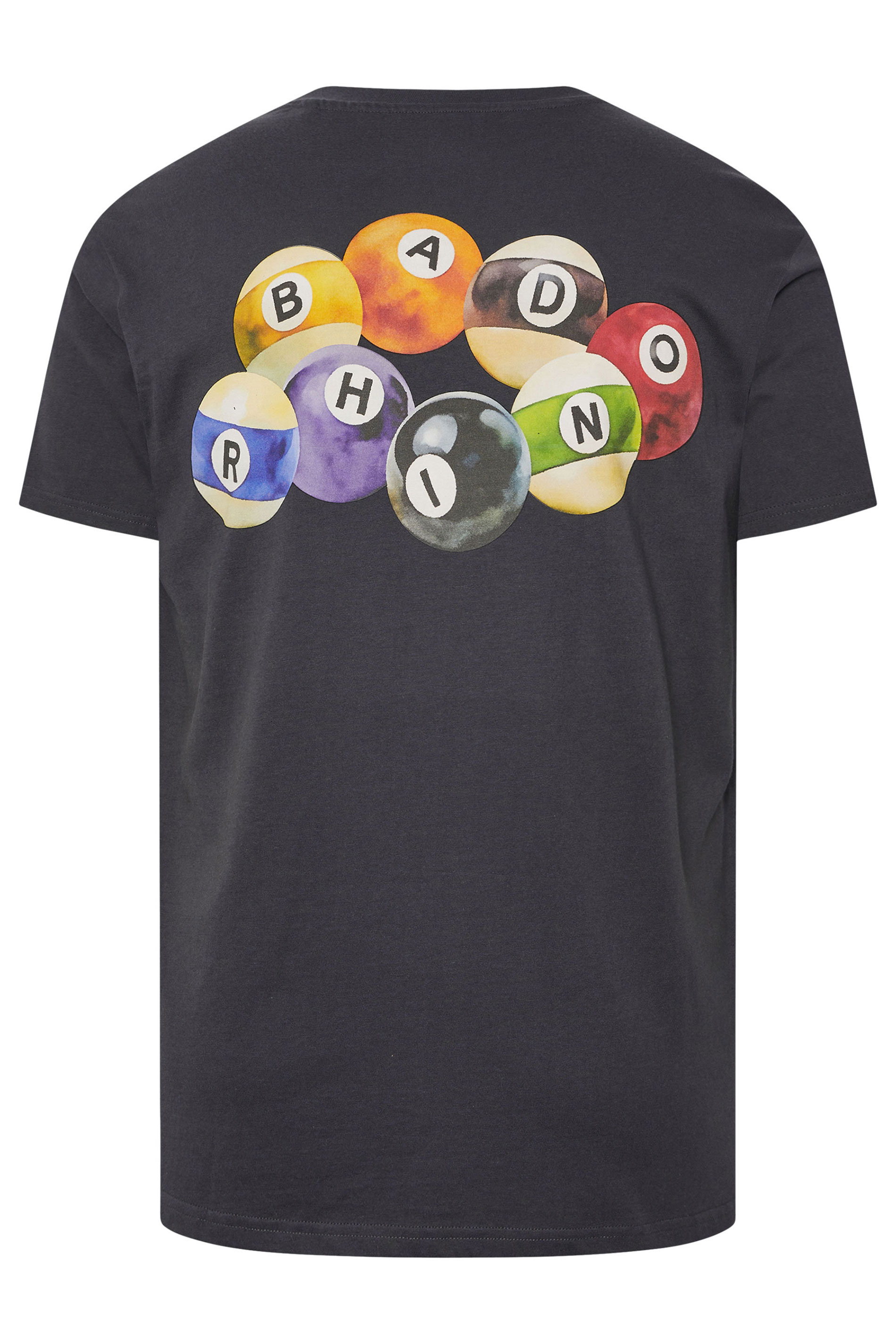 BadRhino Big & Tall Grey Billiards Club Graphic T-Shirt | BadRhino 7