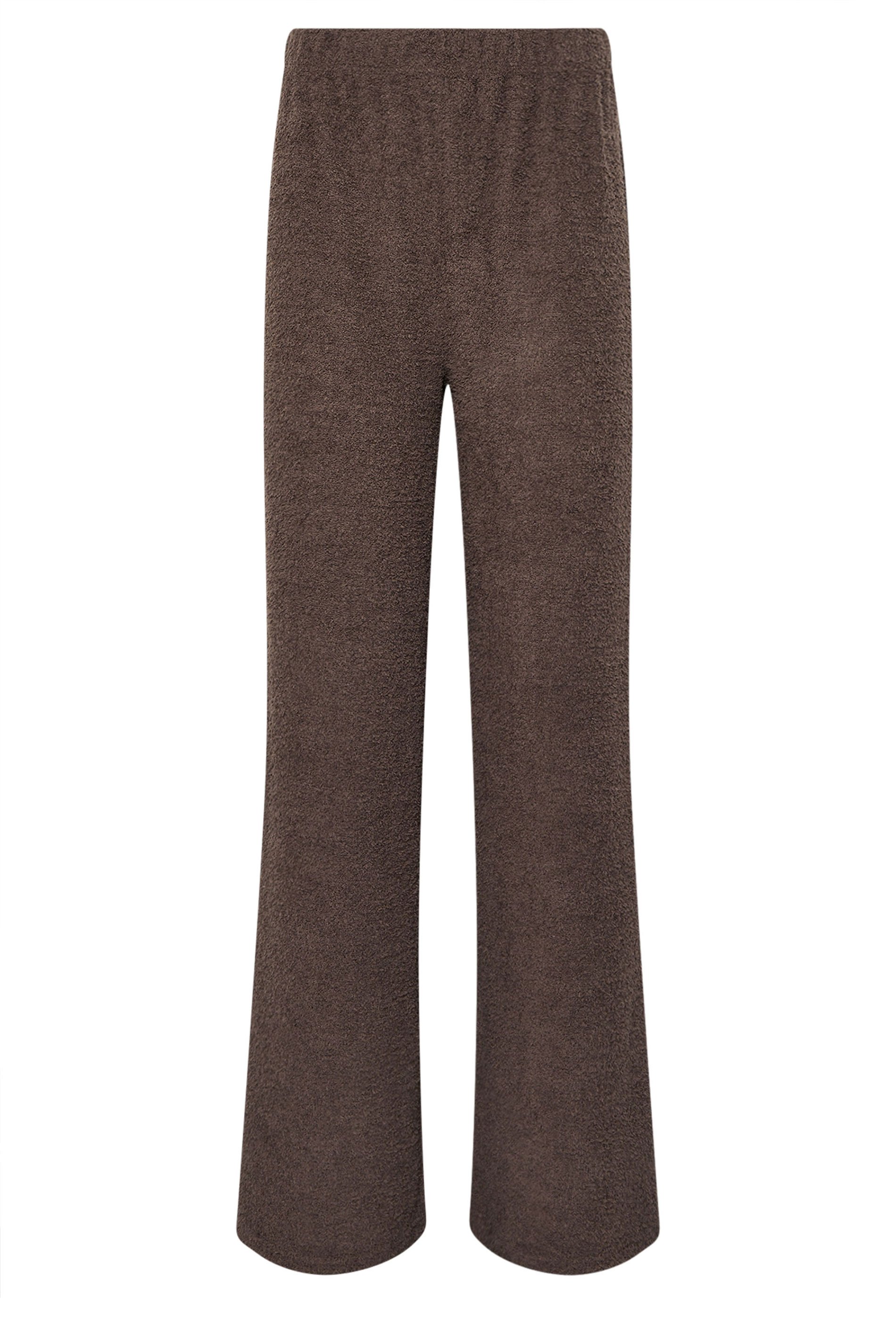 LTS Tall Women's Chocolate Brown Chenille Wide Leg Lounge Trousers | Long Tall Sally 6