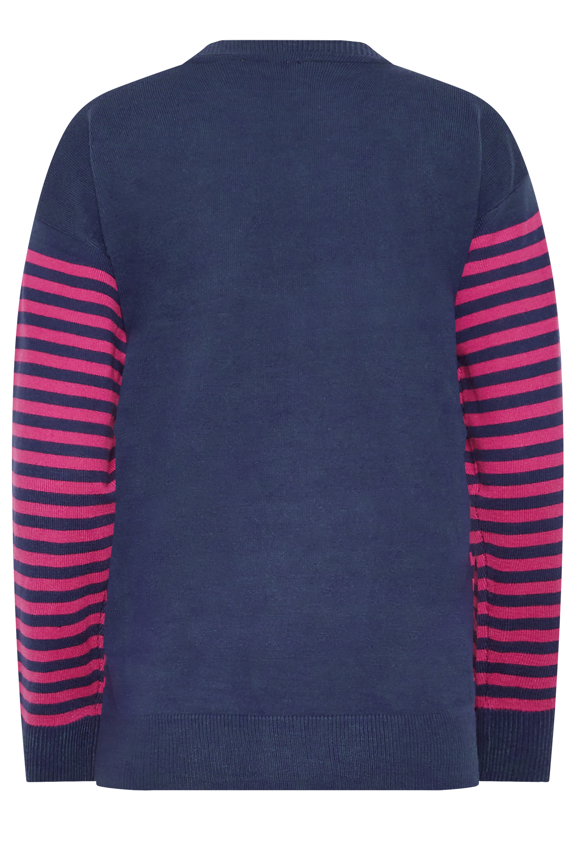 LTS Tall Navy Blue Star & Stripe Print Jumper | Long Tall Sally 8