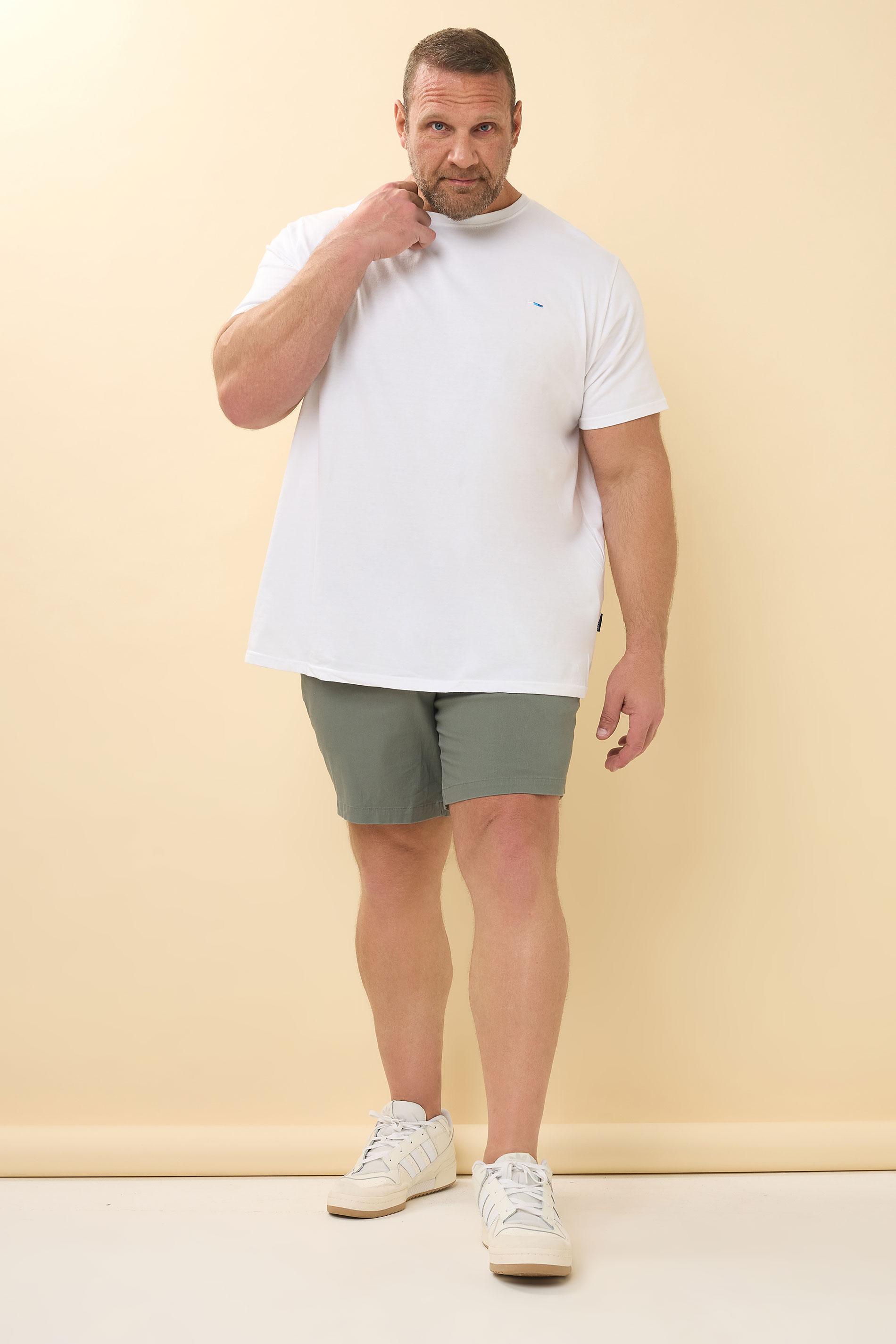 BadRhino Big & Tall Sage Green Chino Shorts | BadRhino 3