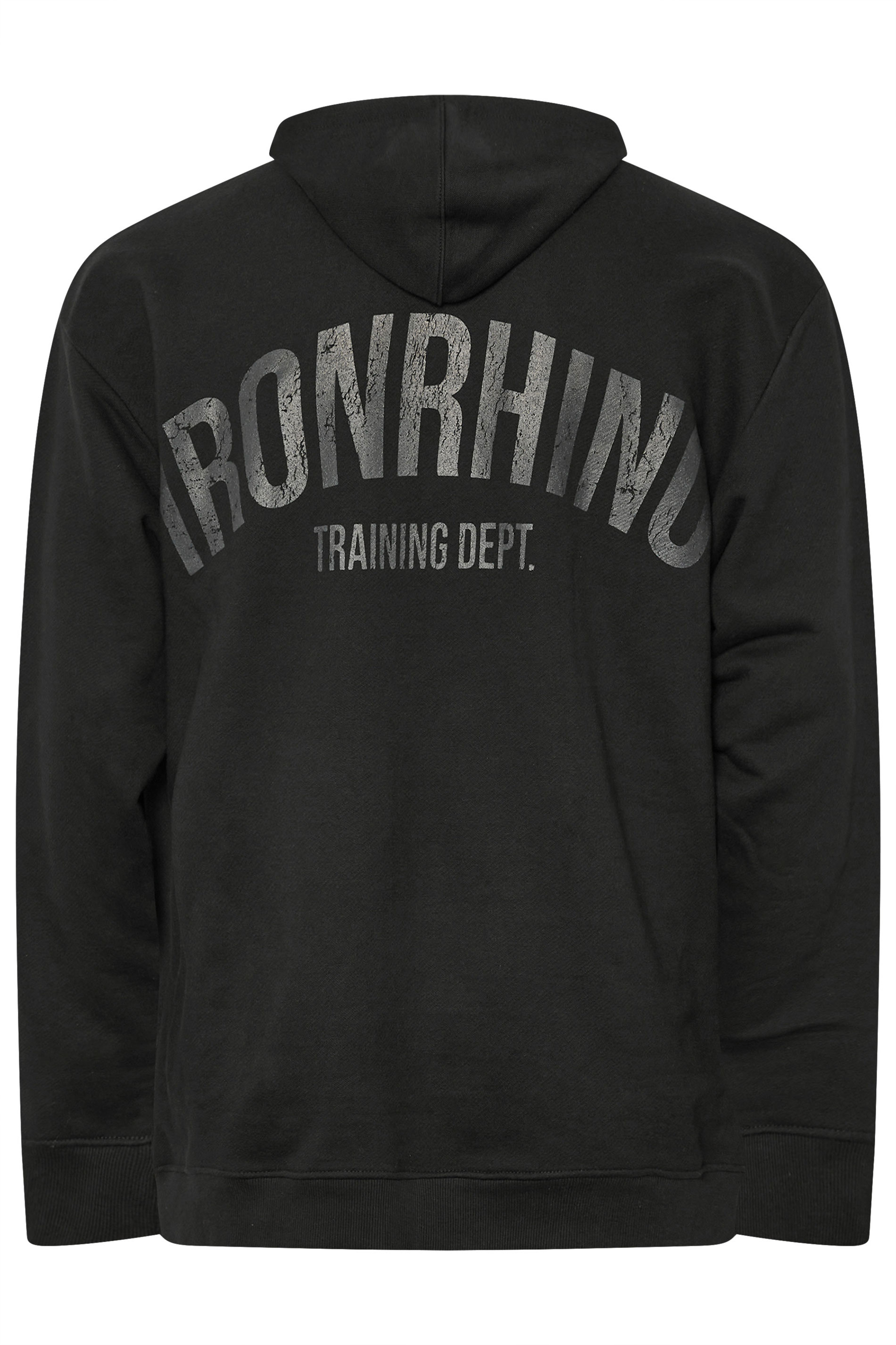 IronRhino Big & Tall Black 'Training Dept' Hoodie | BadRhino 9