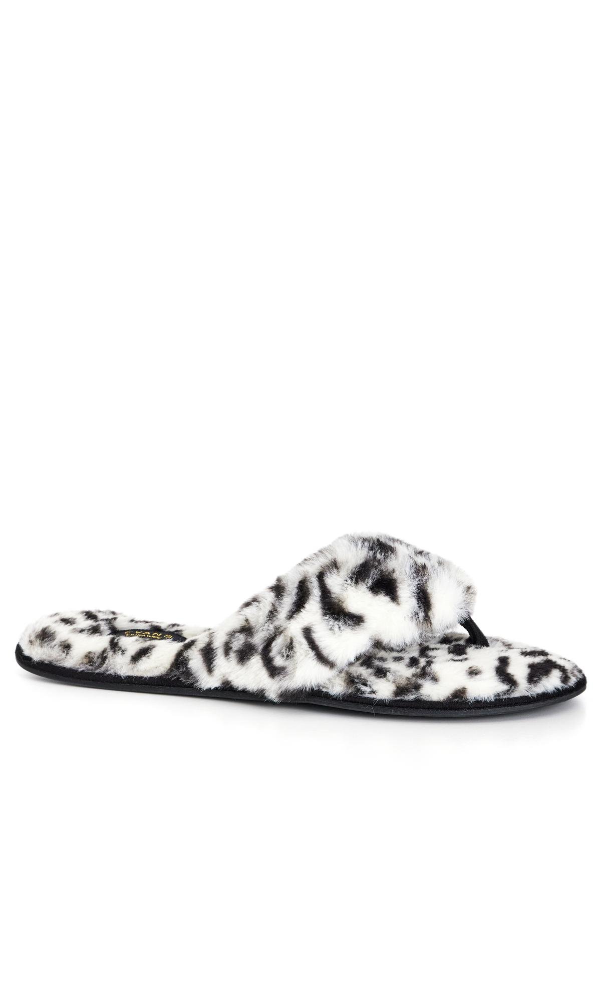 Extra Wide Fit Diana Leopard Print Slipper 2
