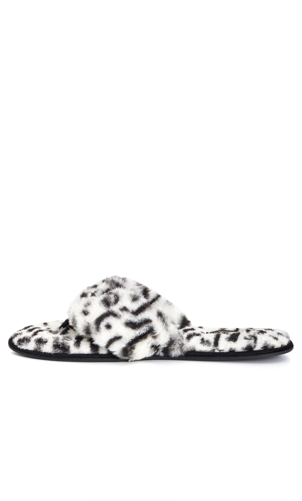 Extra Wide Fit Diana Leopard Print Slipper 5