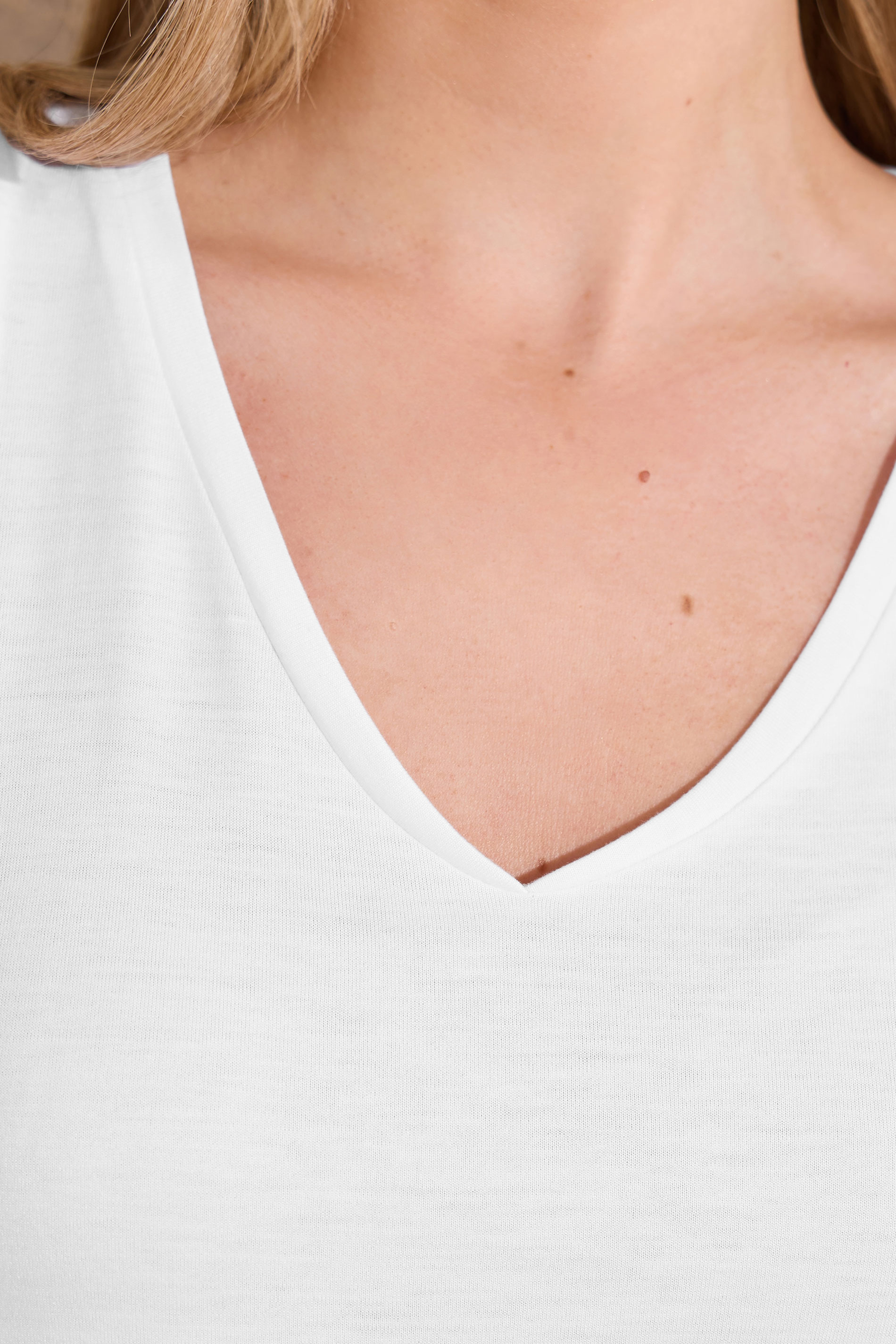 LTS PREMIUM Tall Women's White V-Neck Vest Top | Long Tall Sally 4