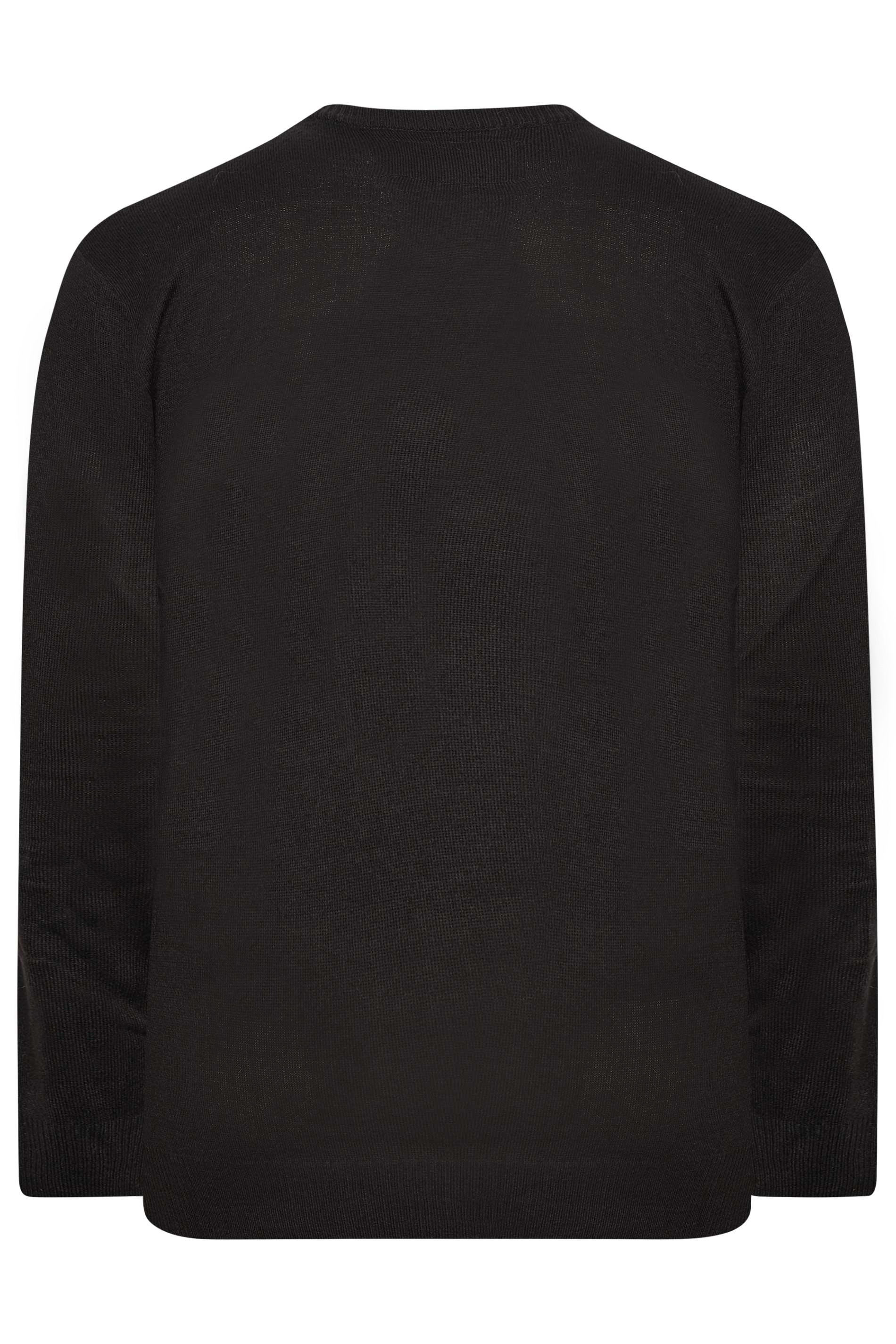 KAM Black Rudolph Christmas Jumper | BadRhino 3