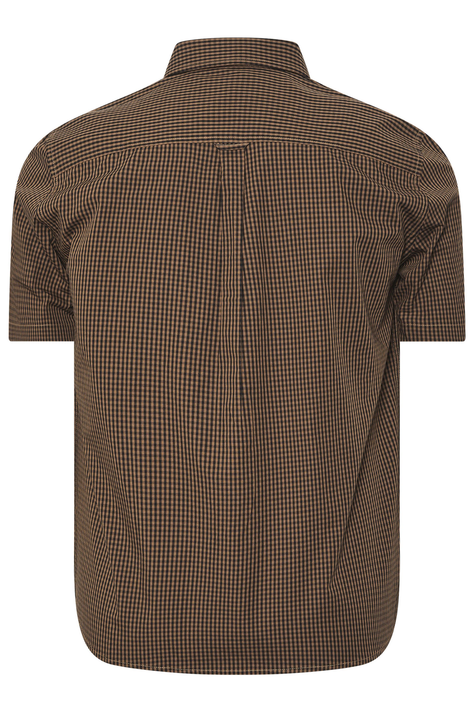 BadRhino Big & Tall Brown Gingham Check Shirt | BadRhino 8