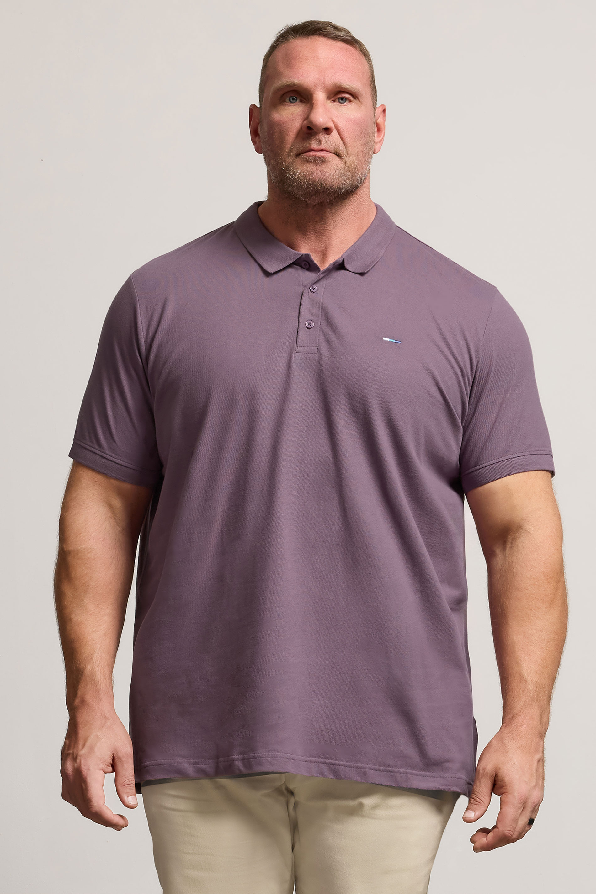 BadRhino Big & Tall Purple Polo Shirt | BadRhino 1