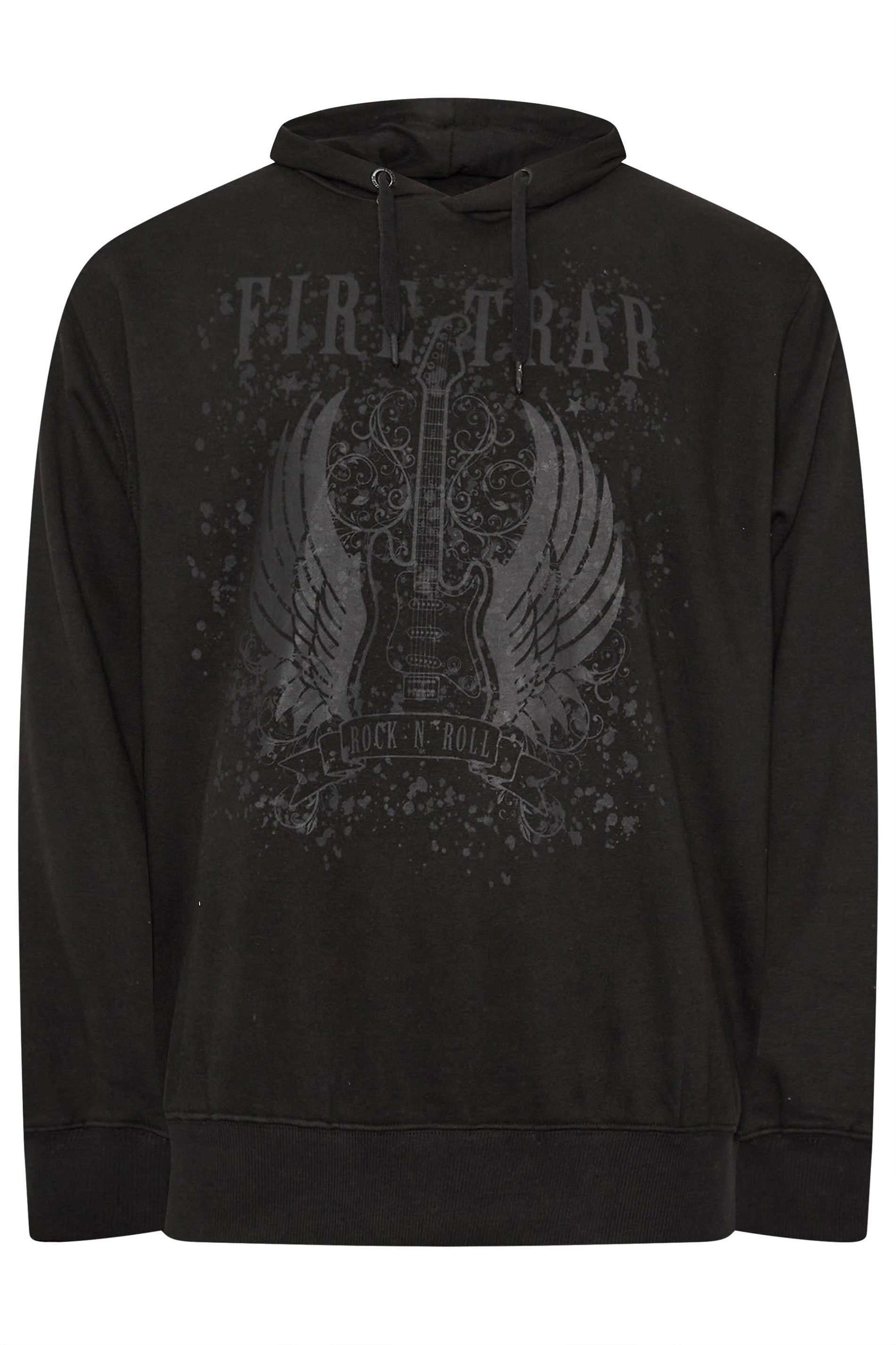 FIRETRAP Big & Tall Black Hoodie | BadRhino 4