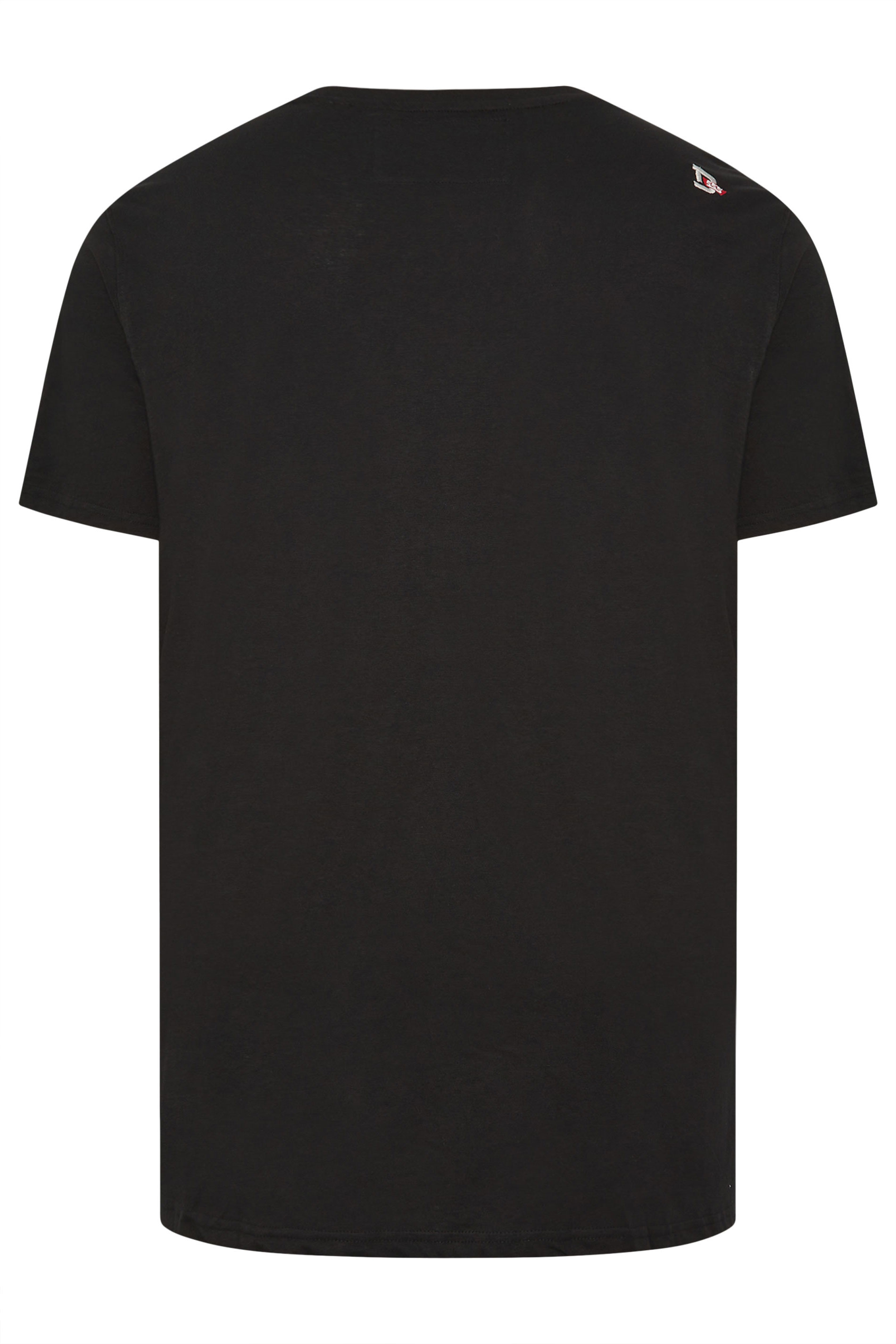 D555  Big & Tall Black Tokyo T-Shirt | BadRhino 5