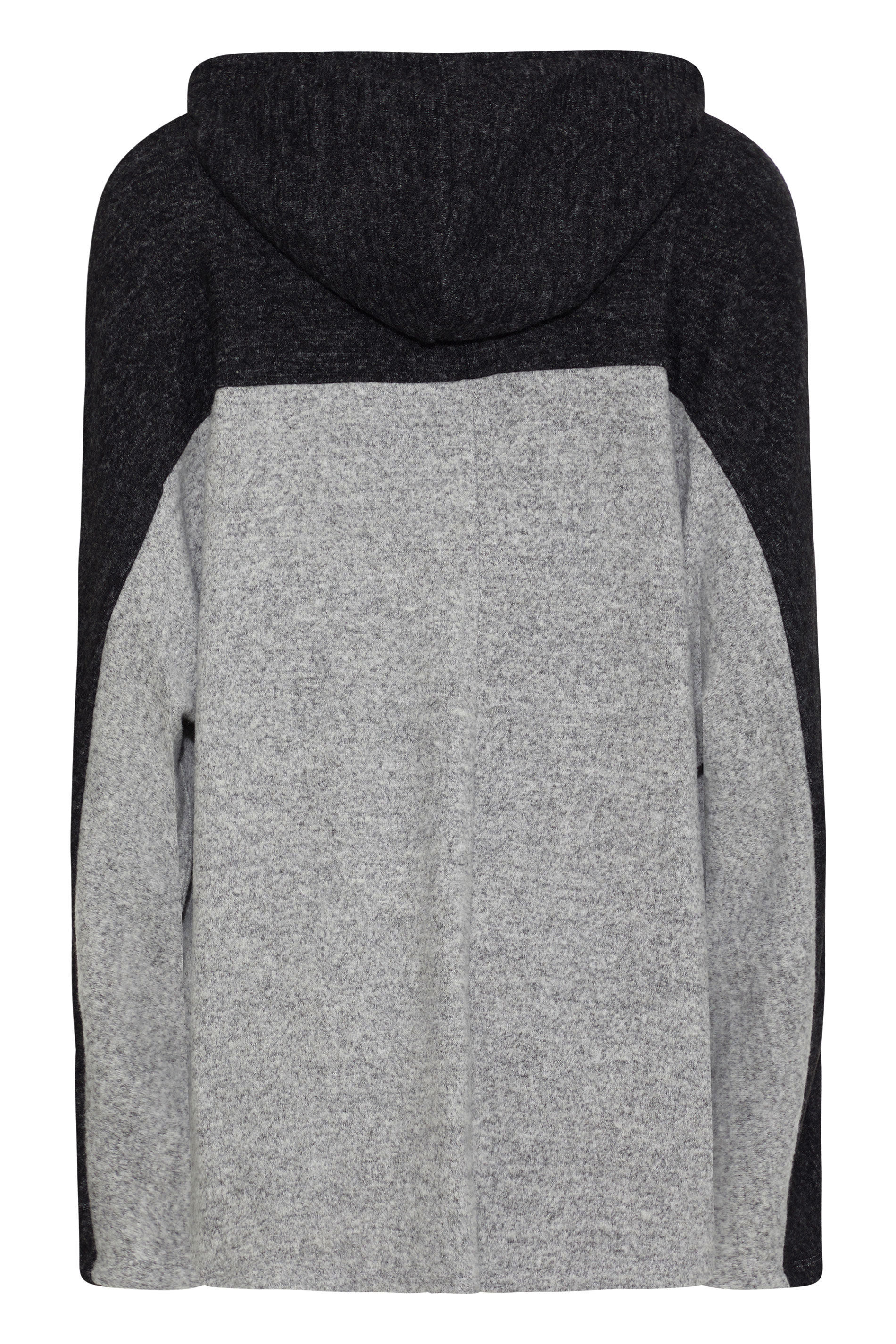 Tall Women's LTS Grey Colourblock Soft Touch Hoodie | Long Tall Sally 7