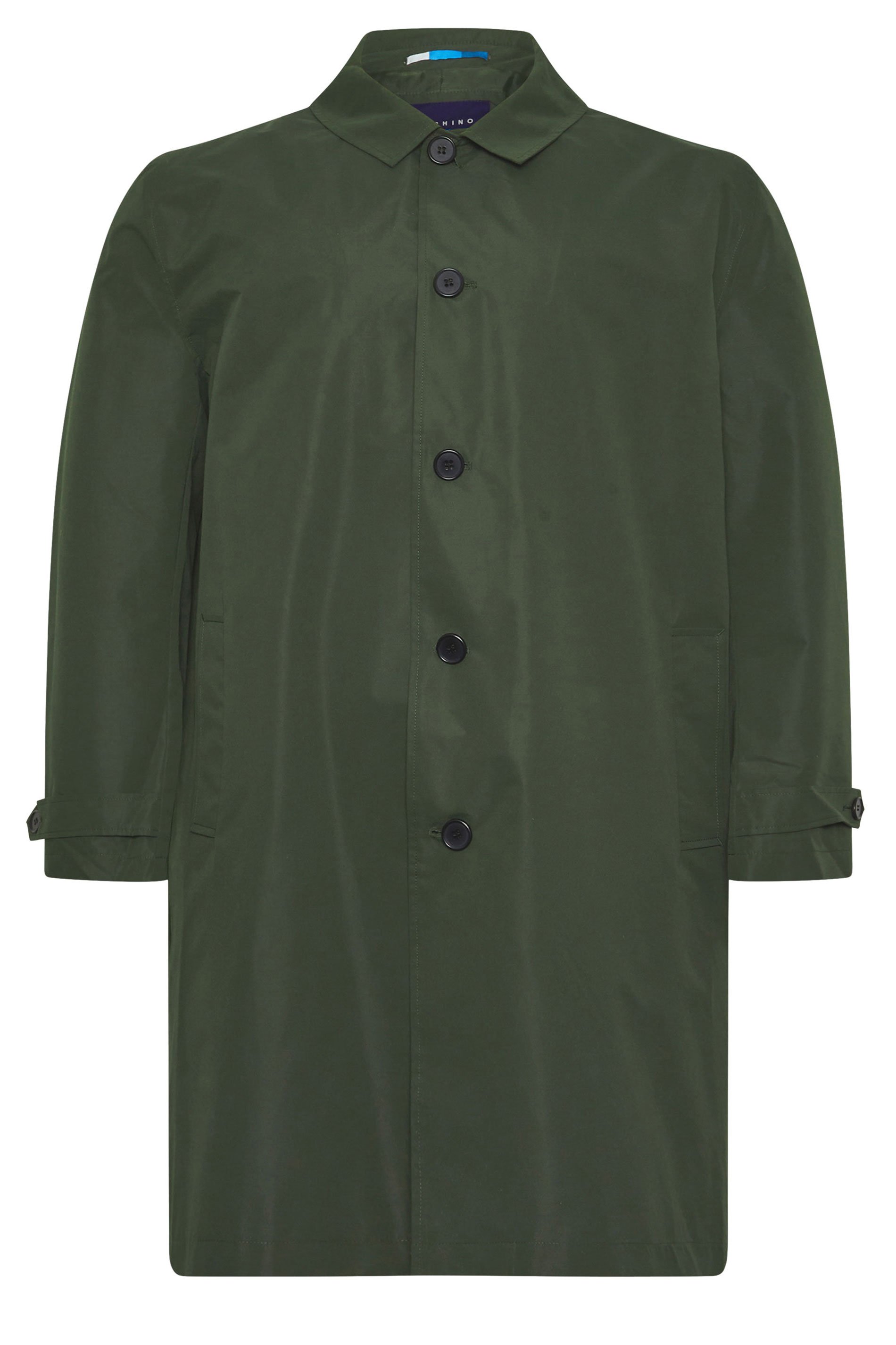 BadRhino Big & Tall Khaki Green Mac Raincoat | BadRhino 5