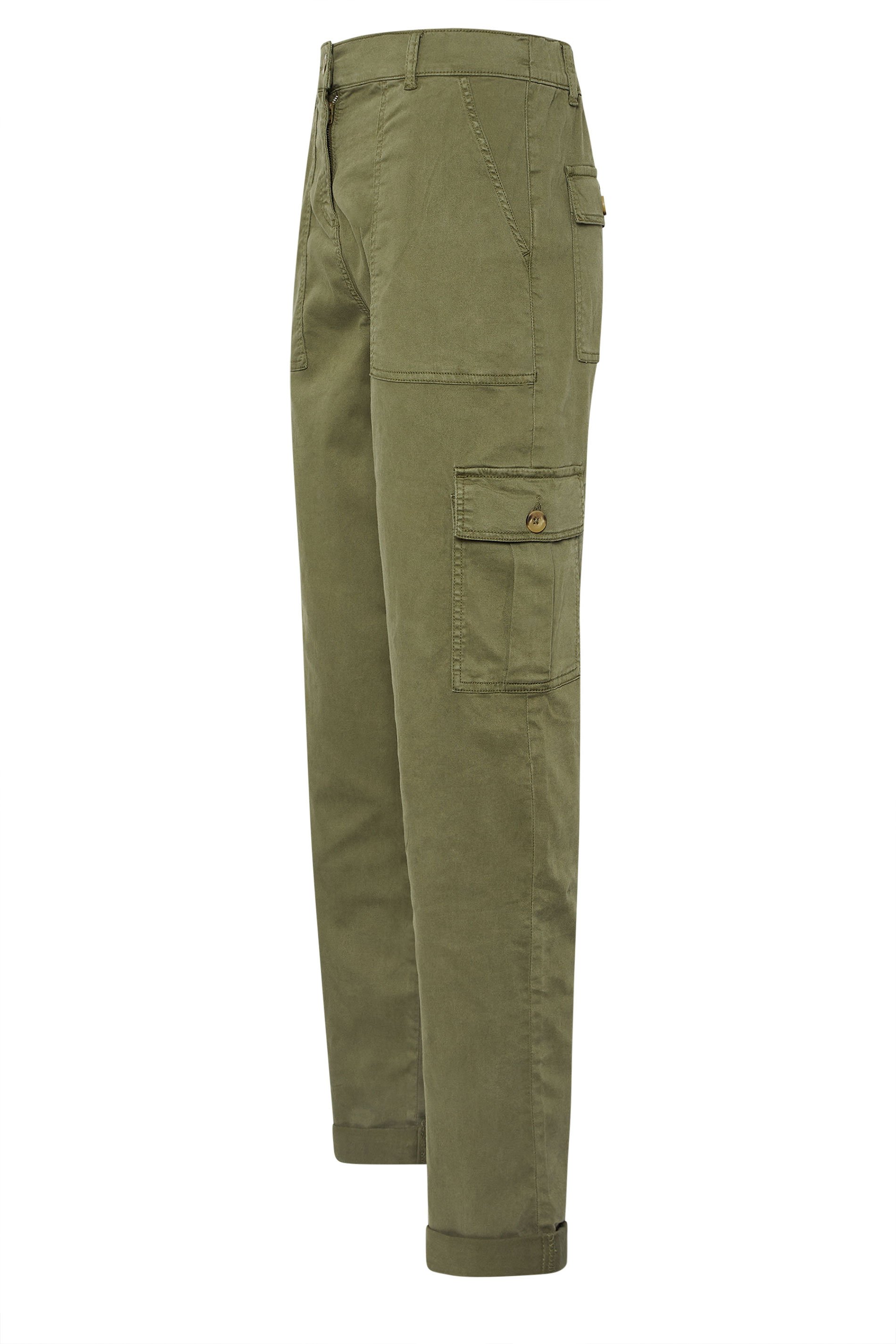 LTS MADE FOR GOOD Tall Khaki Green Cargo Chino Jeans | Long Tall Sally 5