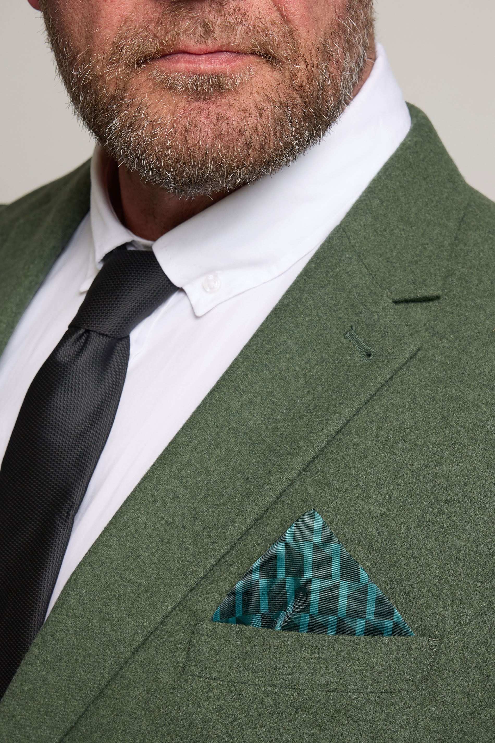 BadRhino Tailoring Big & Tall Green Tweed Suit Jacket | BadRhino 4