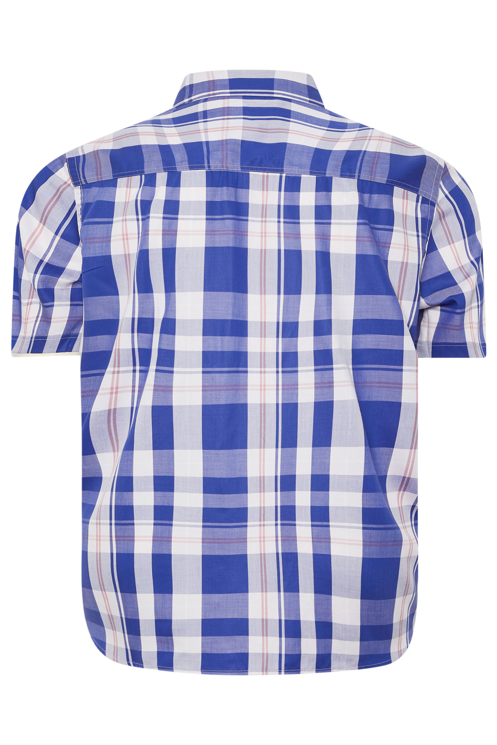LYLE & SCOTT Big & Tall Blue Tartan Shirt | BadRhino 5