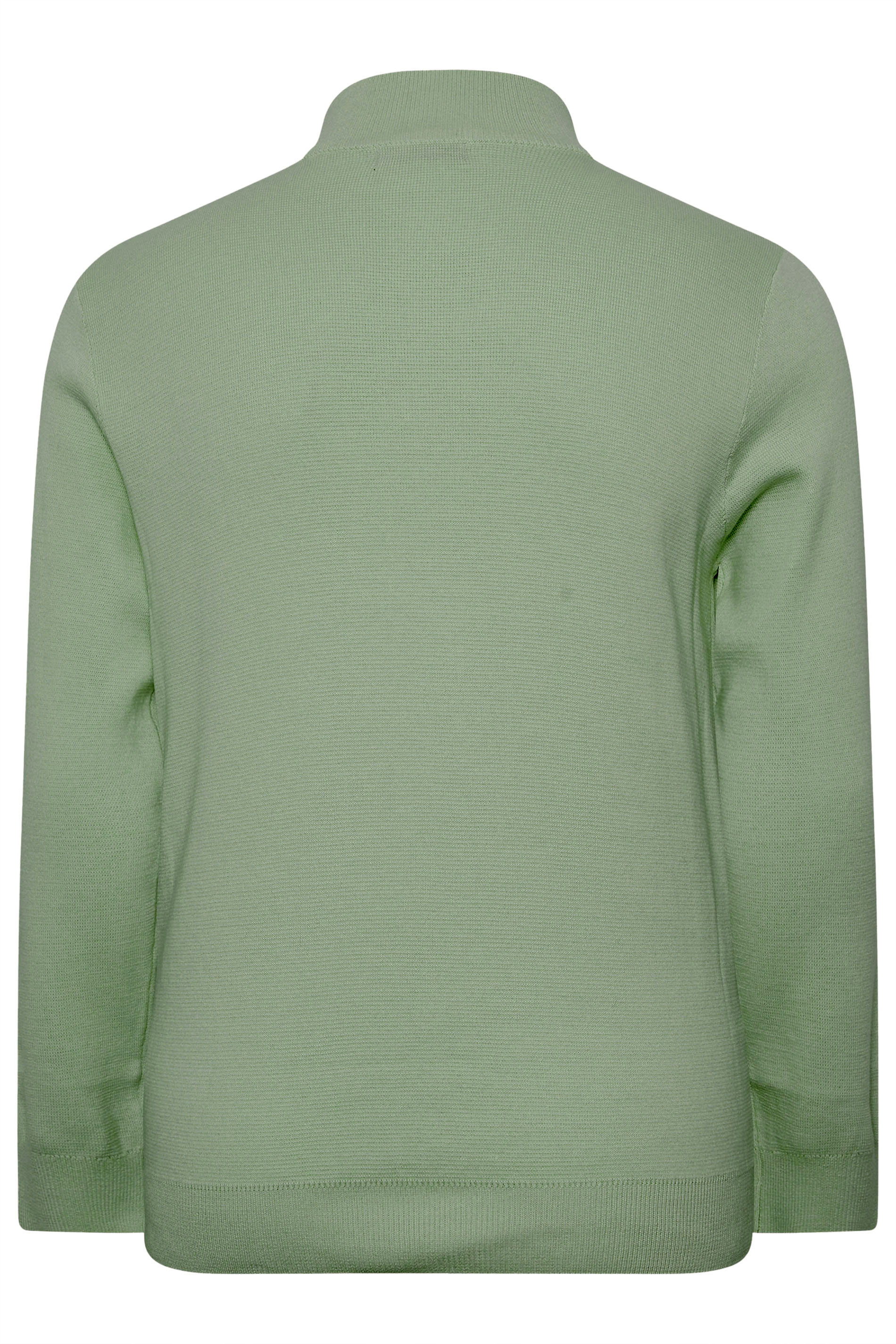 BadRhino Big & Tall Green Milano Quarter Zip Jumper | BadRhino 6