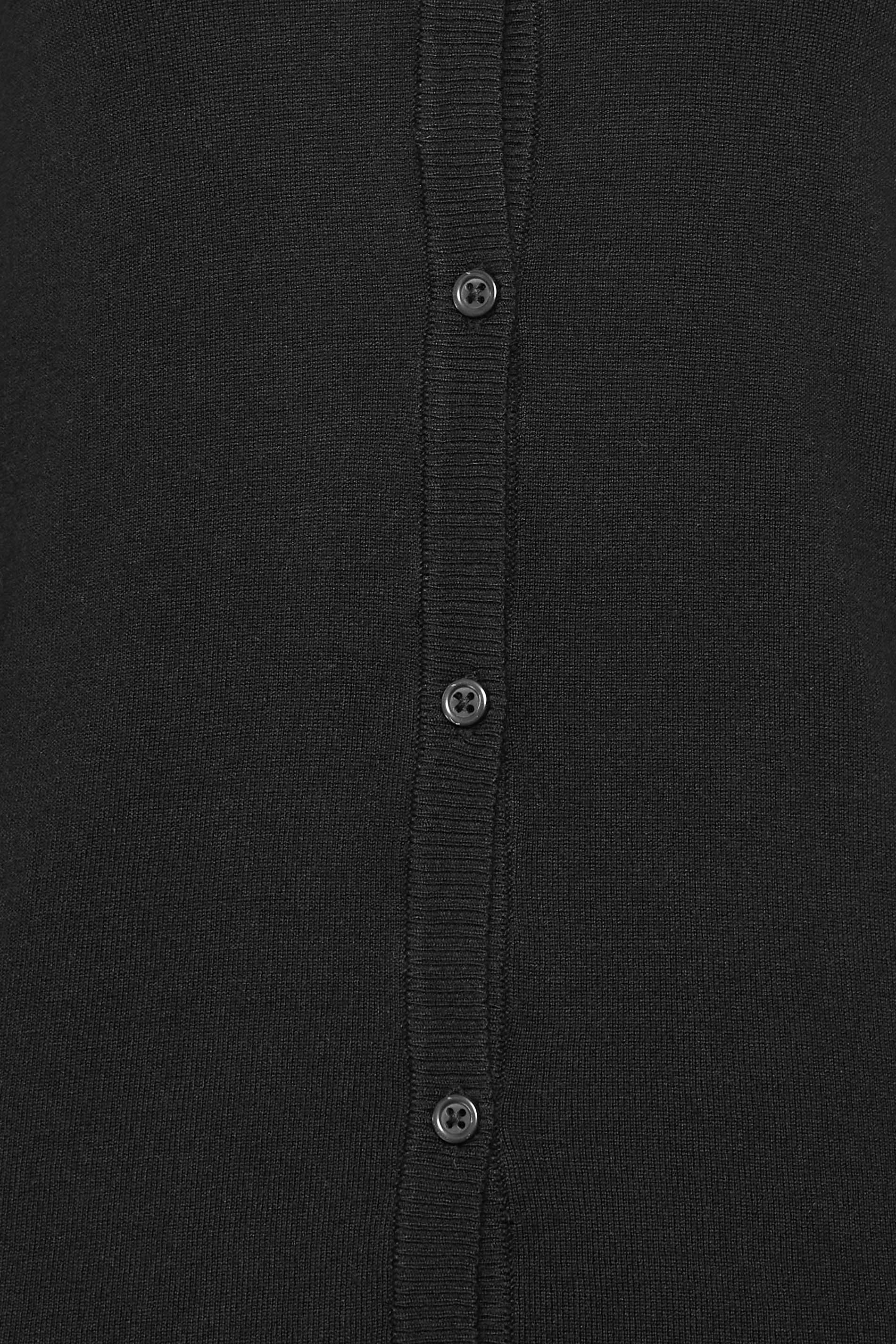 LTS Tall Black Womens Button Down Knit Cardigan | Long Tall Sally  6