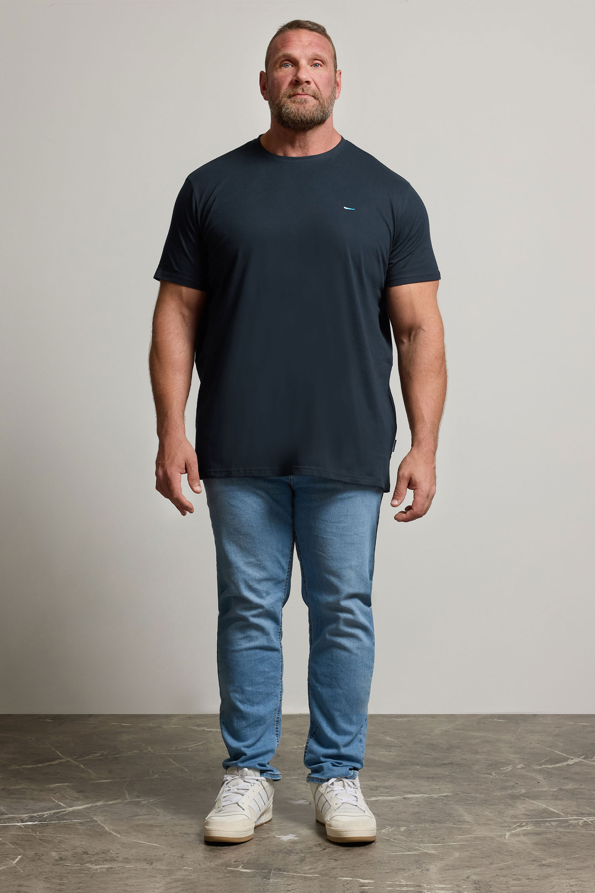 BadRhino Big & Tall Navy Blue Extra Long Core T-Shirt | BadRhino 2