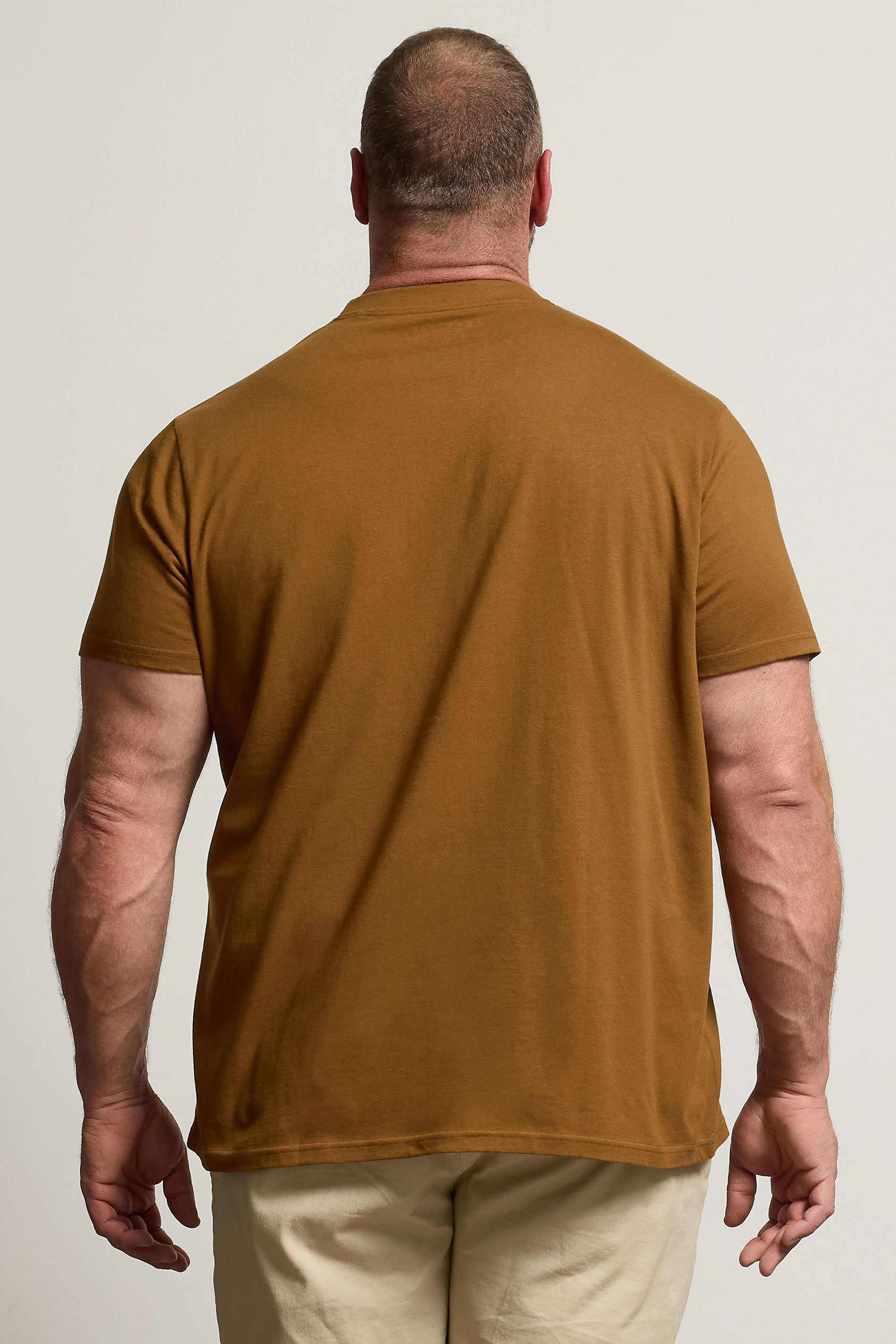 BadRhino Big & Tall Light Brown T-Shirt | BadRhino 3