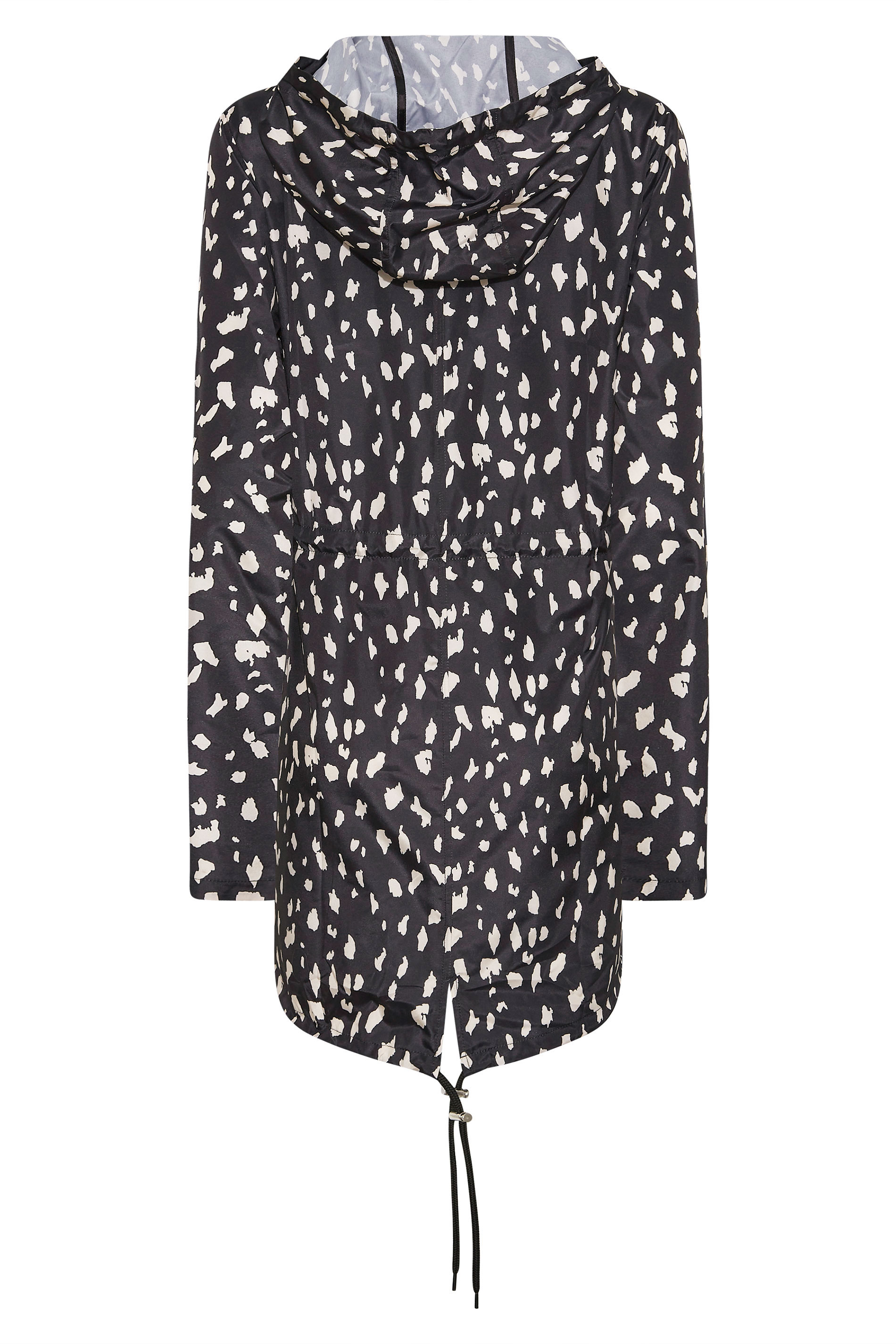 LTS Tall Women's Black Dalmatian Print Pocket Parka | Long Tall Sally  9