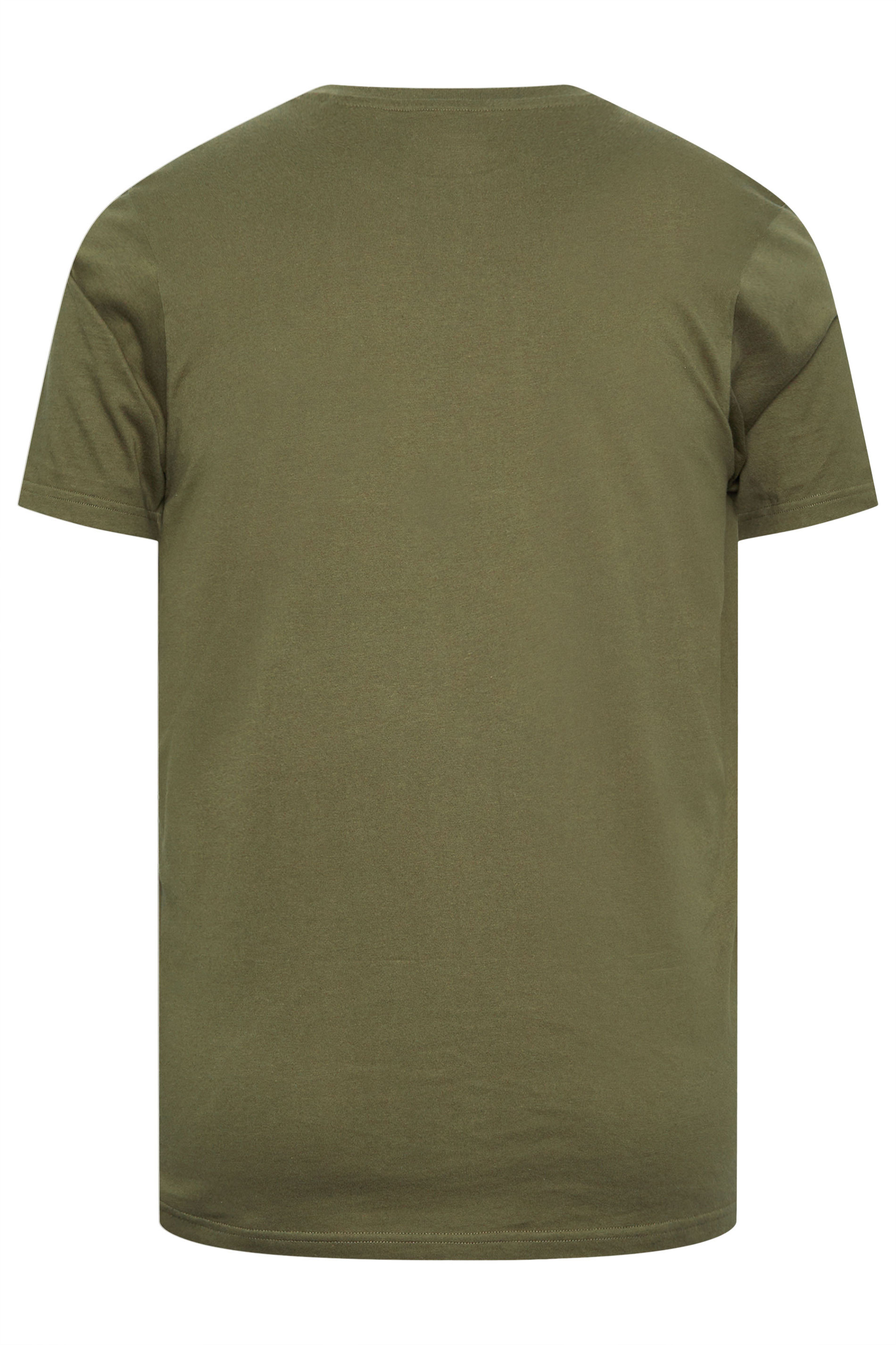 BadRhino Big & Tall Khaki Green Skull Graphic T-Shirt | BadRhino 4