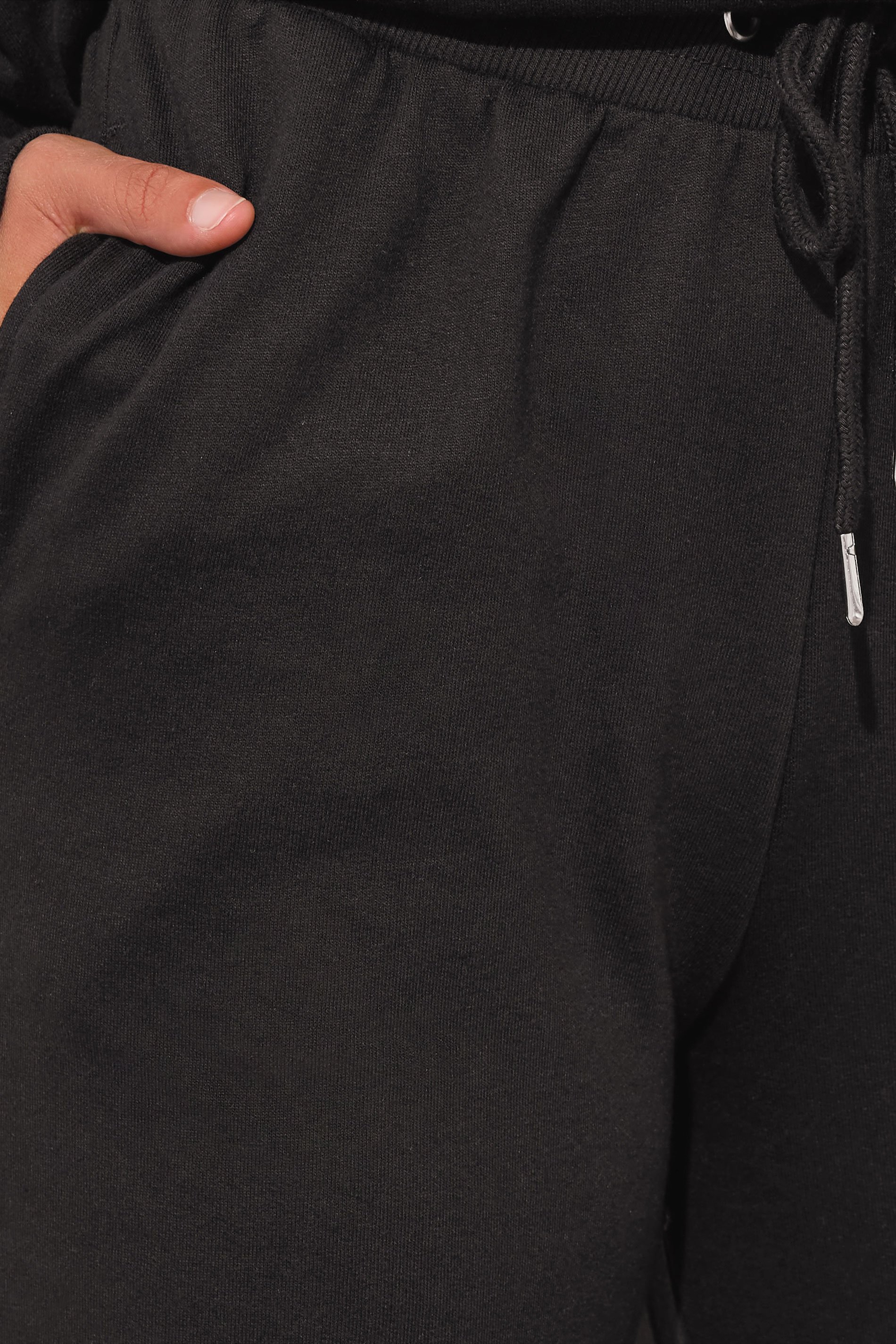 LTS Tall Black Wide Leg Joggers | Long Tall Sally 4