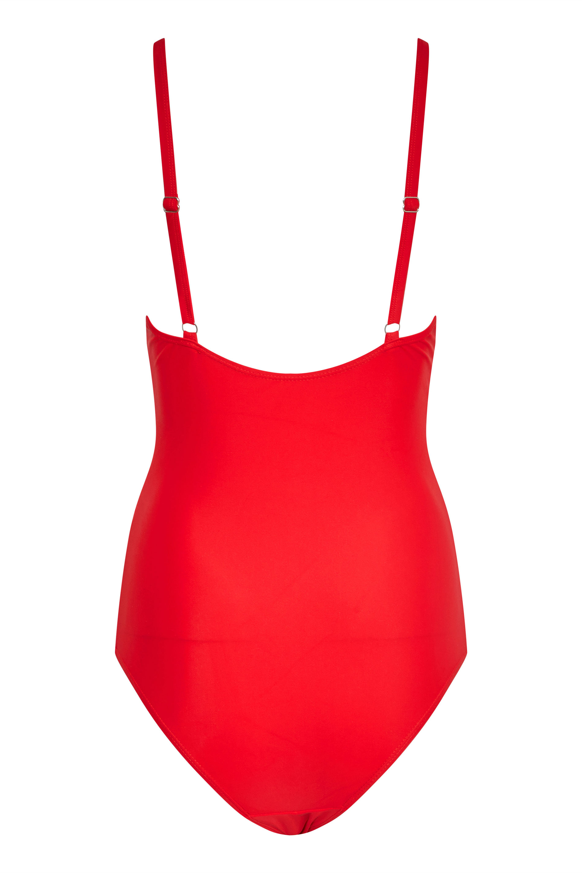 LTS Tall Women's Red Twist Detail Swimsuit | Long Tall Sally 7