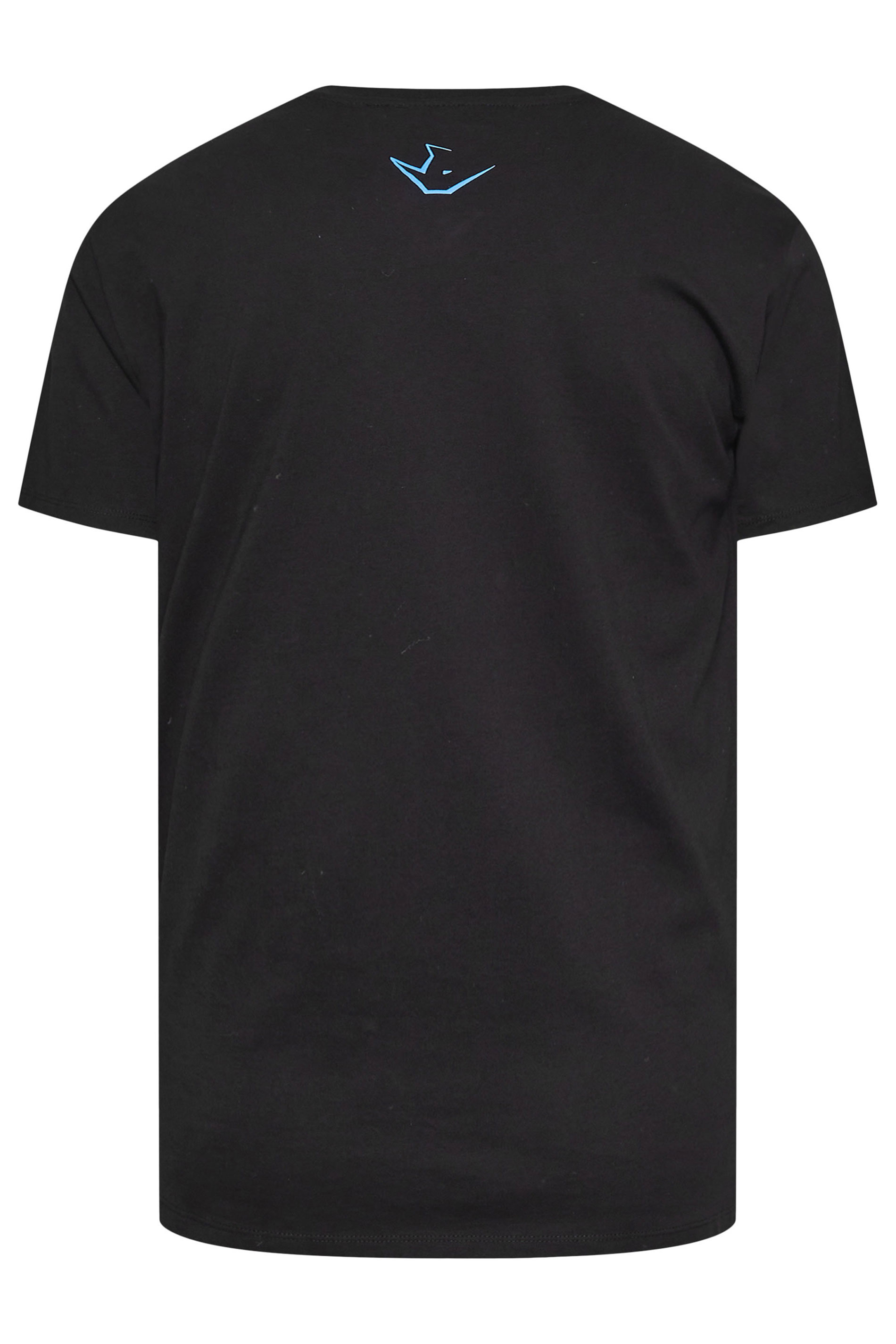 IronRhino Big & Tall Black Chest Print T-Shirt | BadRhino 6