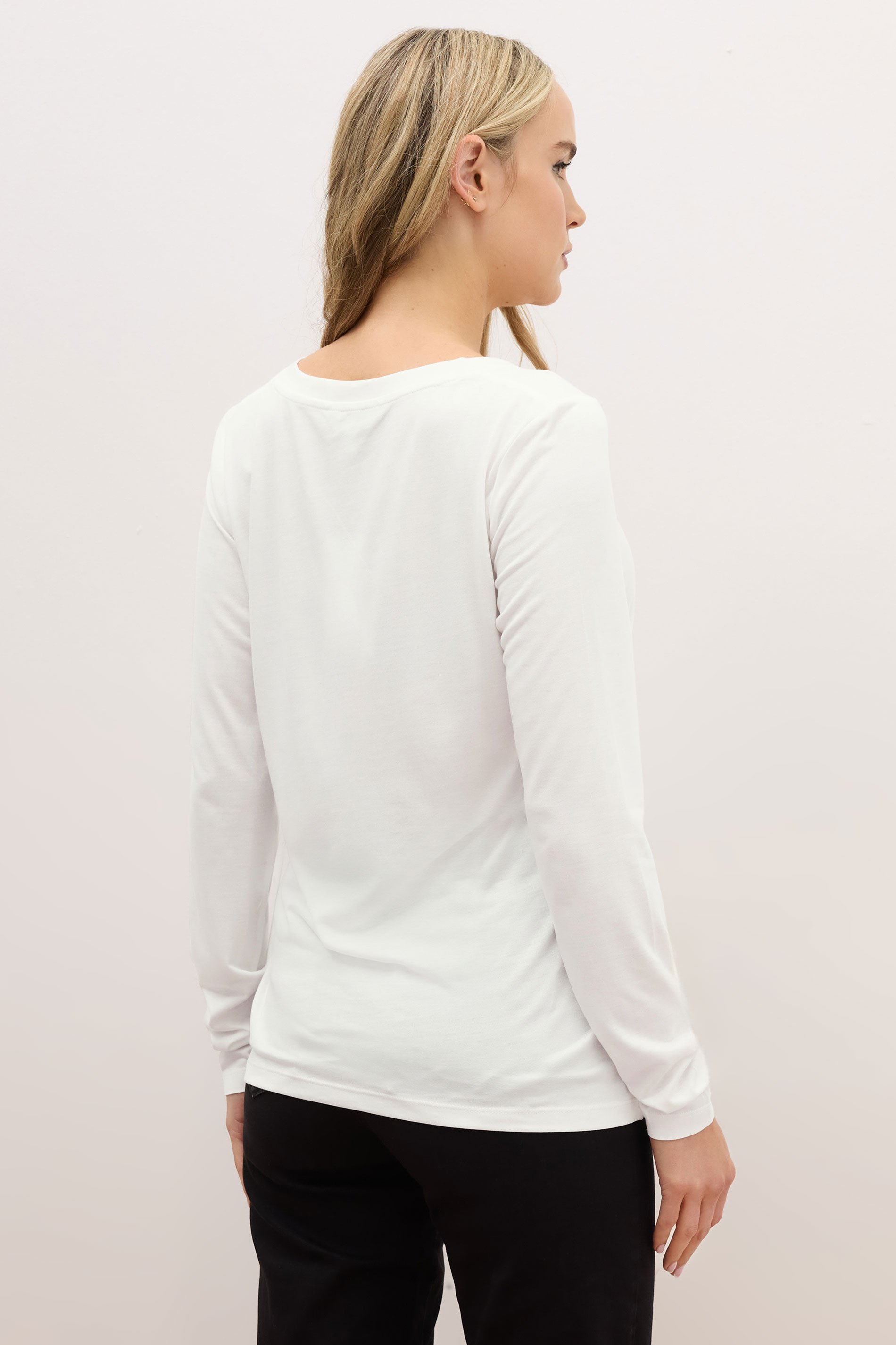 LTS PREMIUM Tall 2 PACK White & Black V-Neck Tops | Long Tall Sally 5