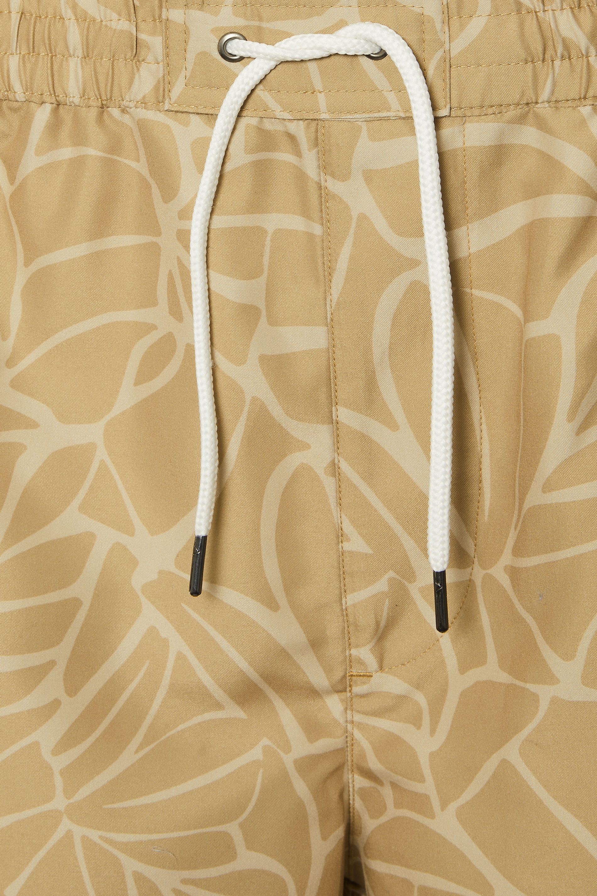 BadRhino Big & Tall Brown Abstract Print Swim Shorts | BadRhino 6