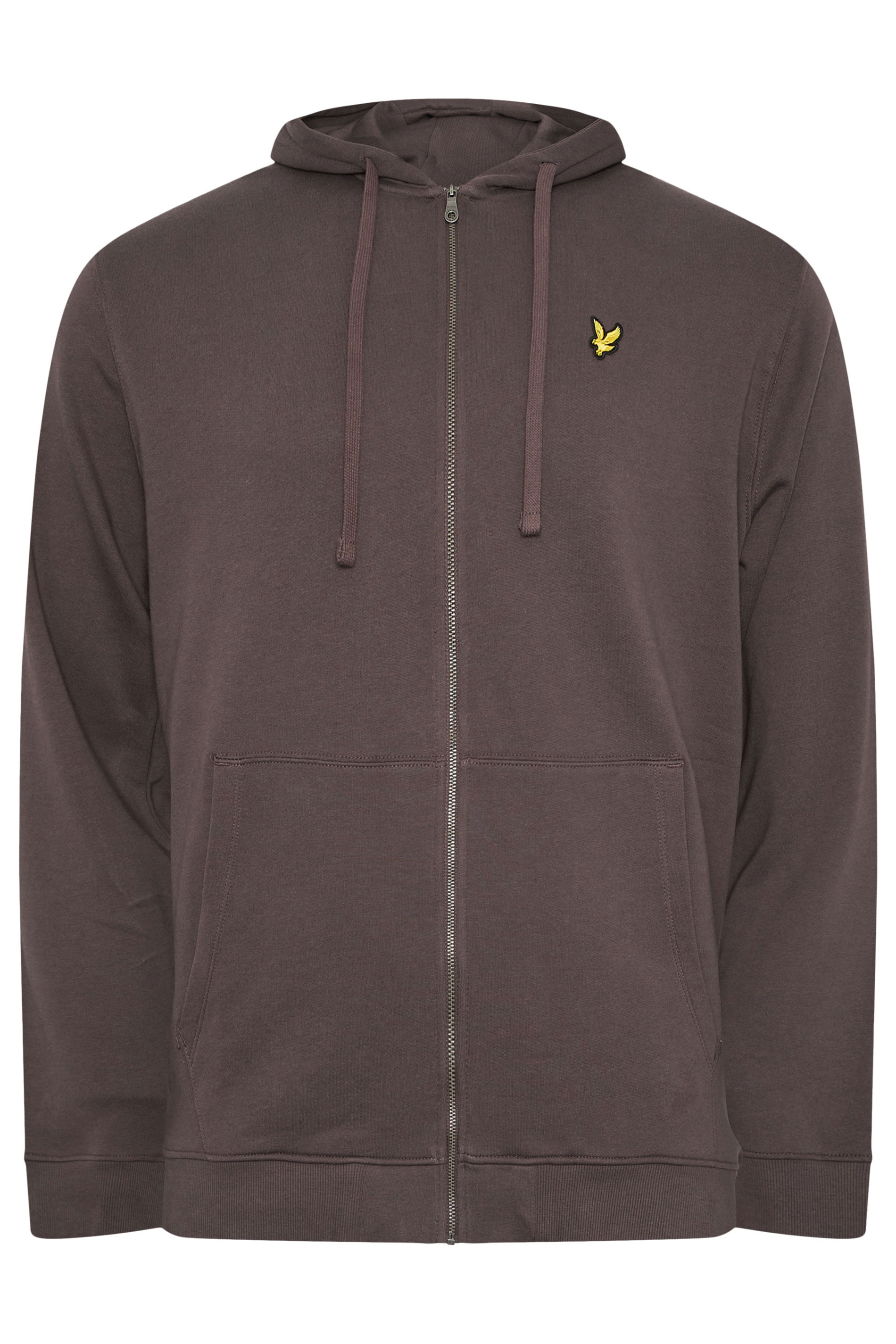 LYLE & SCOTT Big & Tall Brown Zip Through Hoodie | BadRhino 4