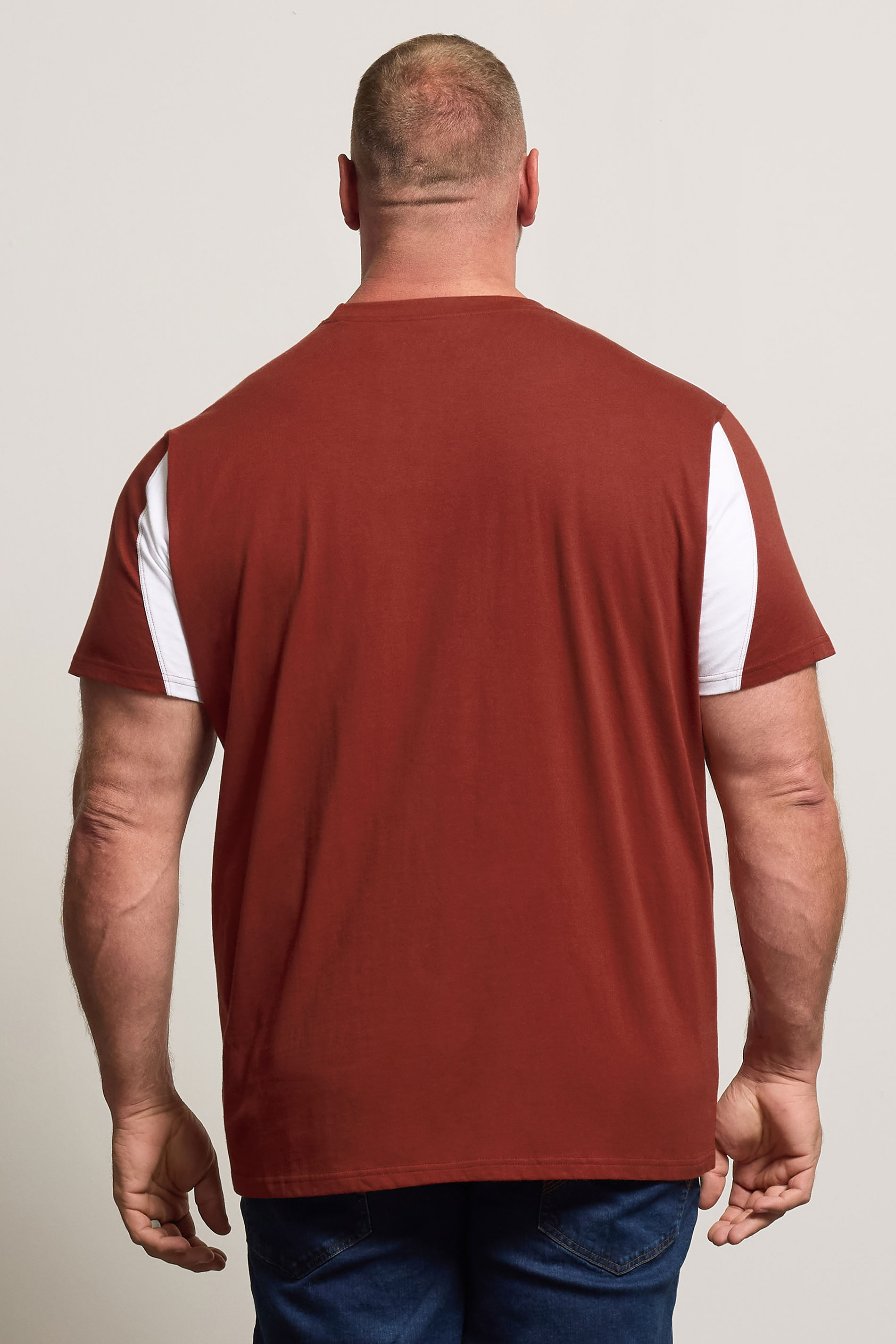 BadRhino Big & Tall Burnt Red Logo Cut & Sew T-Shirt | BadRhino 4