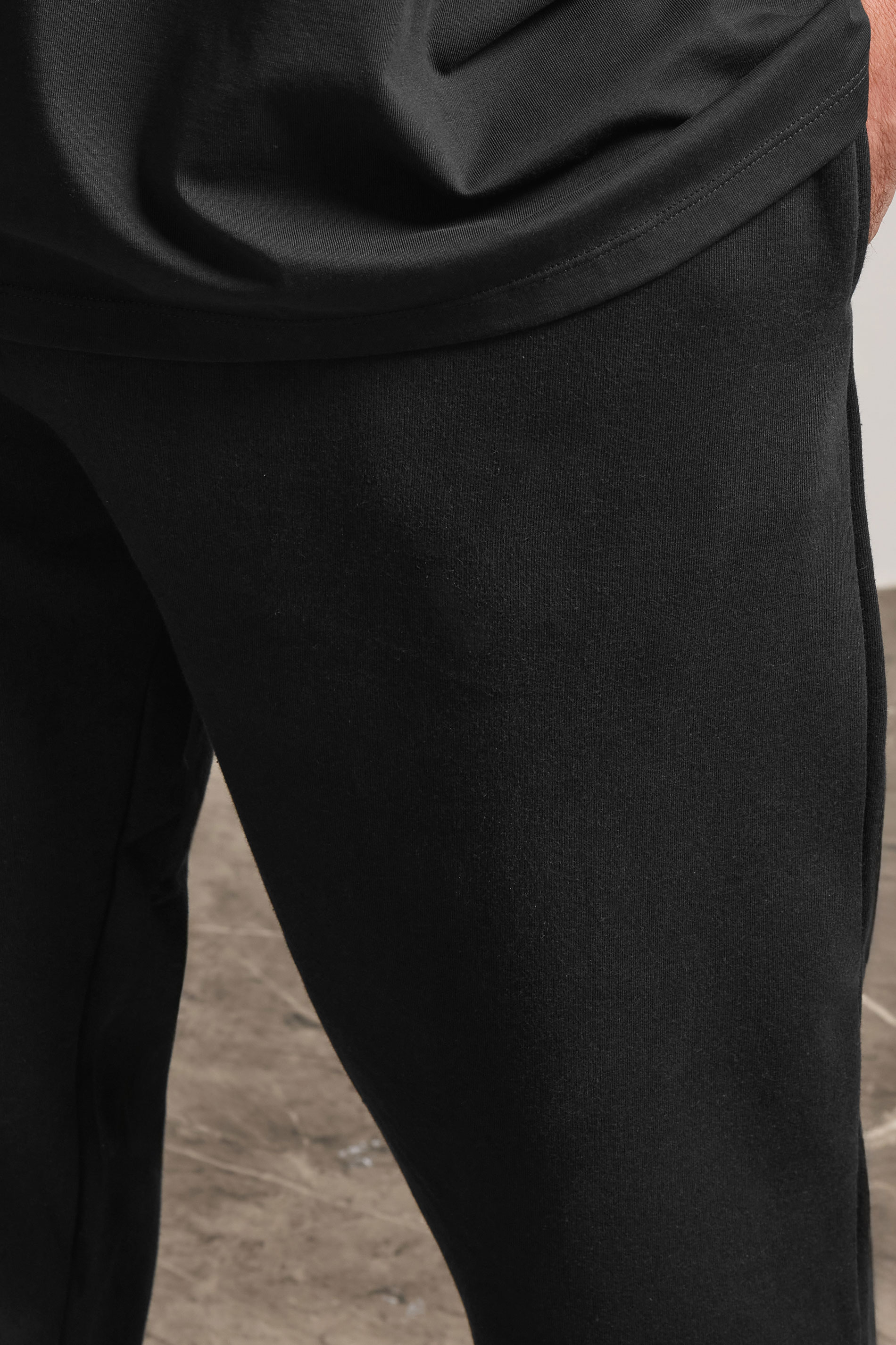 BadRhino Big & Tall Black Premium Cuffed Joggers | BadRhino 4