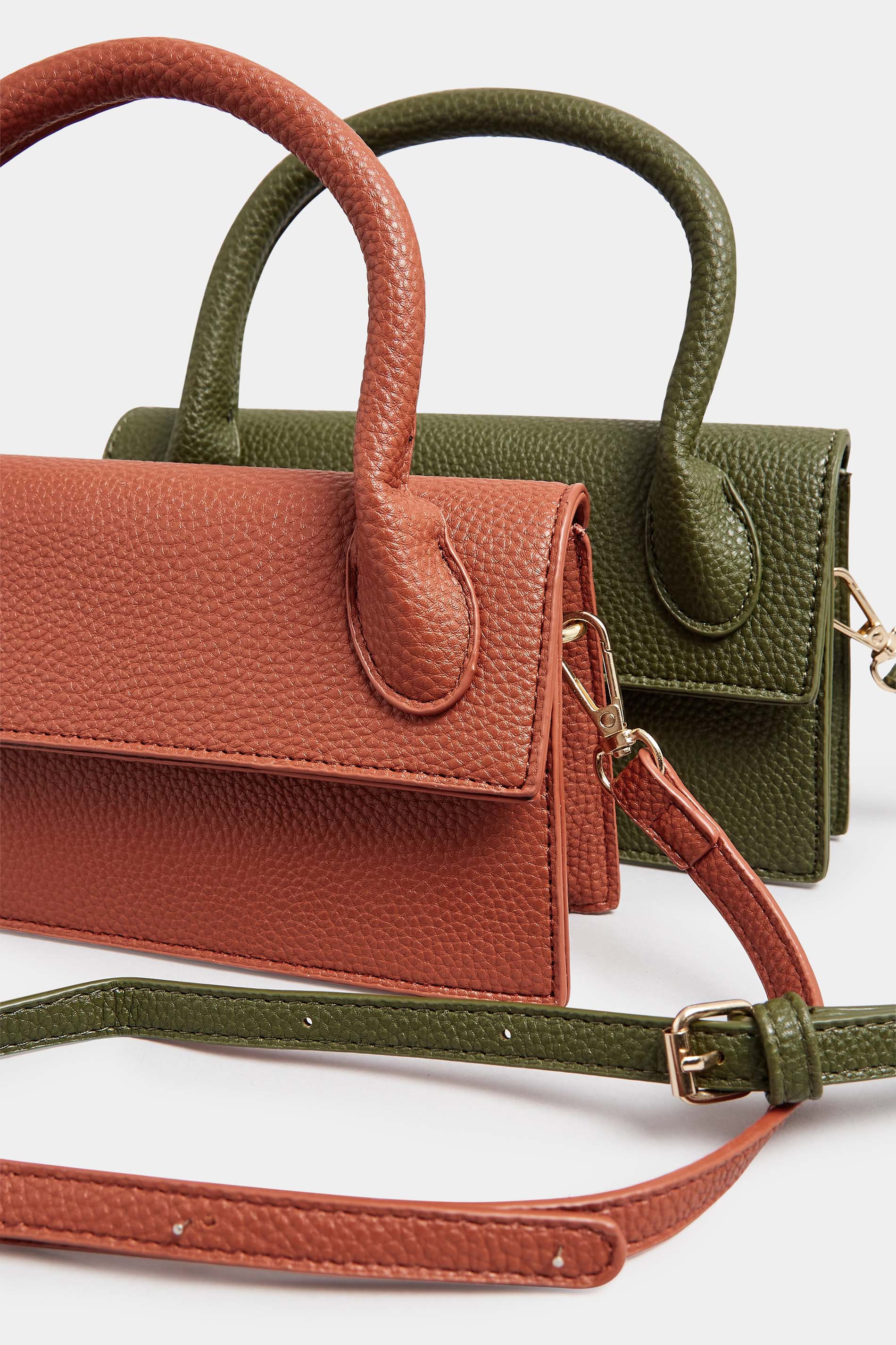 Rust Orange Top Handle Crossbody Bag | Yours Clothing  7