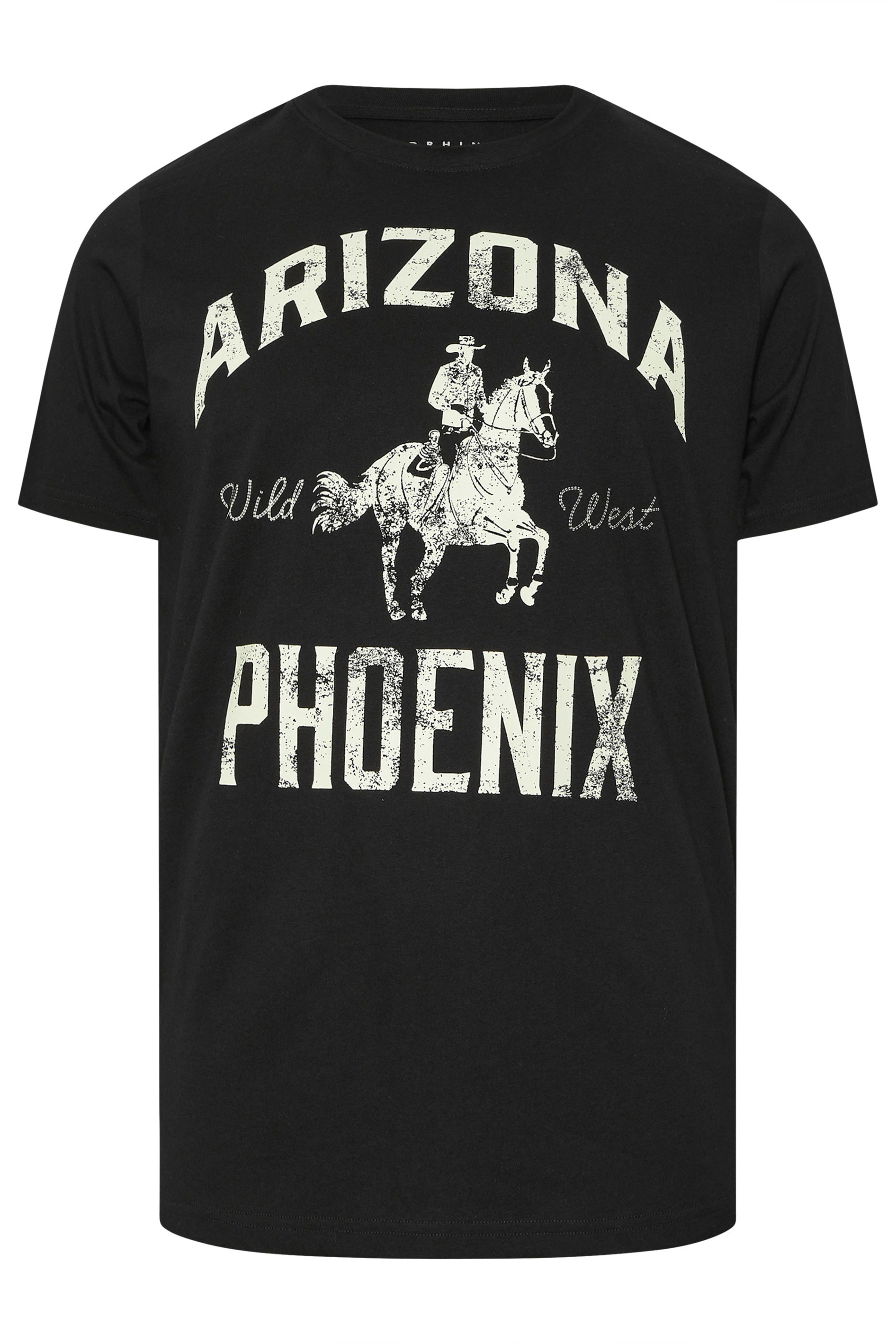BadRhino Big & Tall Black 'Arizona Phoenix' Graphic T-Shirt | BadRhino 6