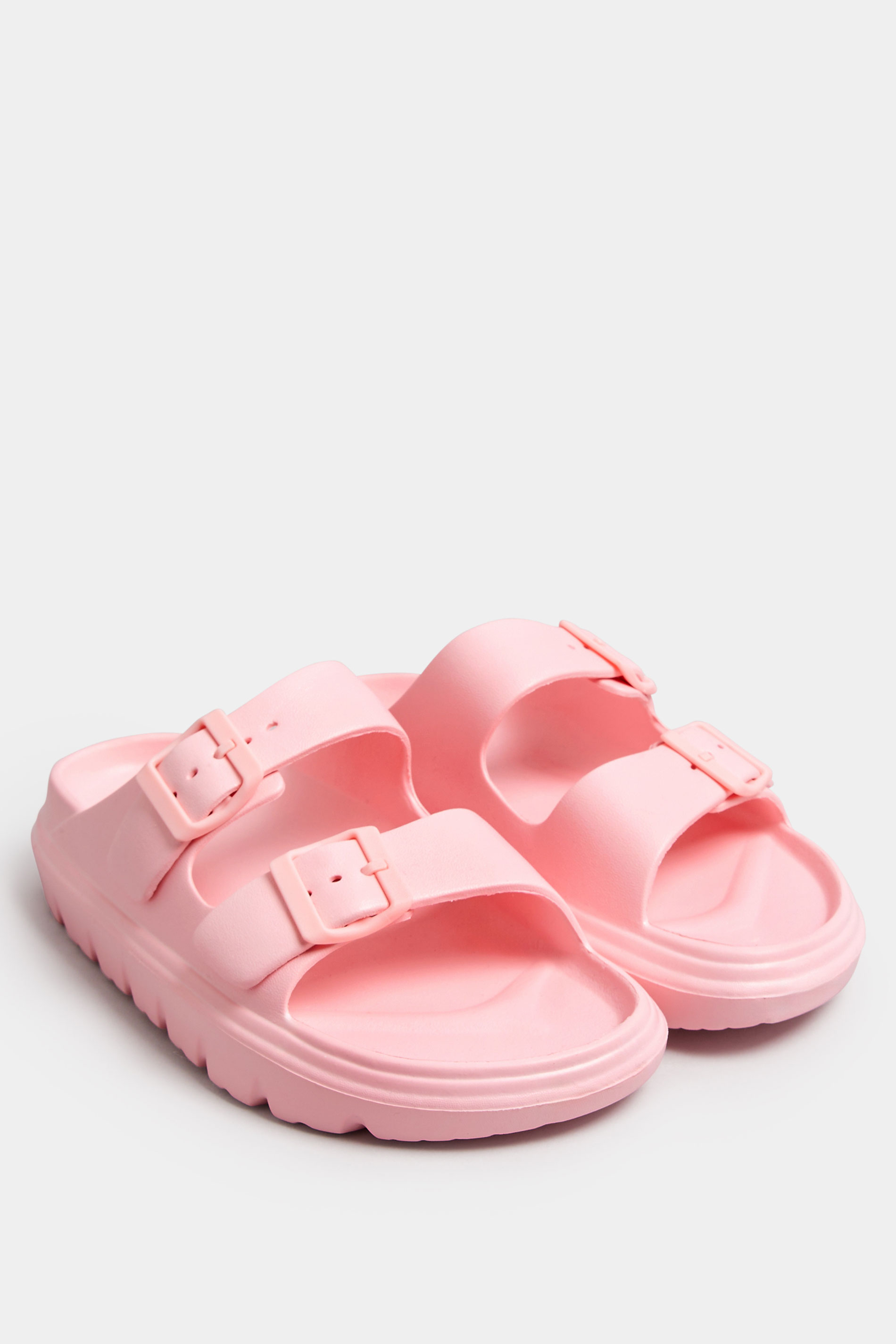 Pink Platform EVA Sandals In Wide E Fit | Yours Clothing 2