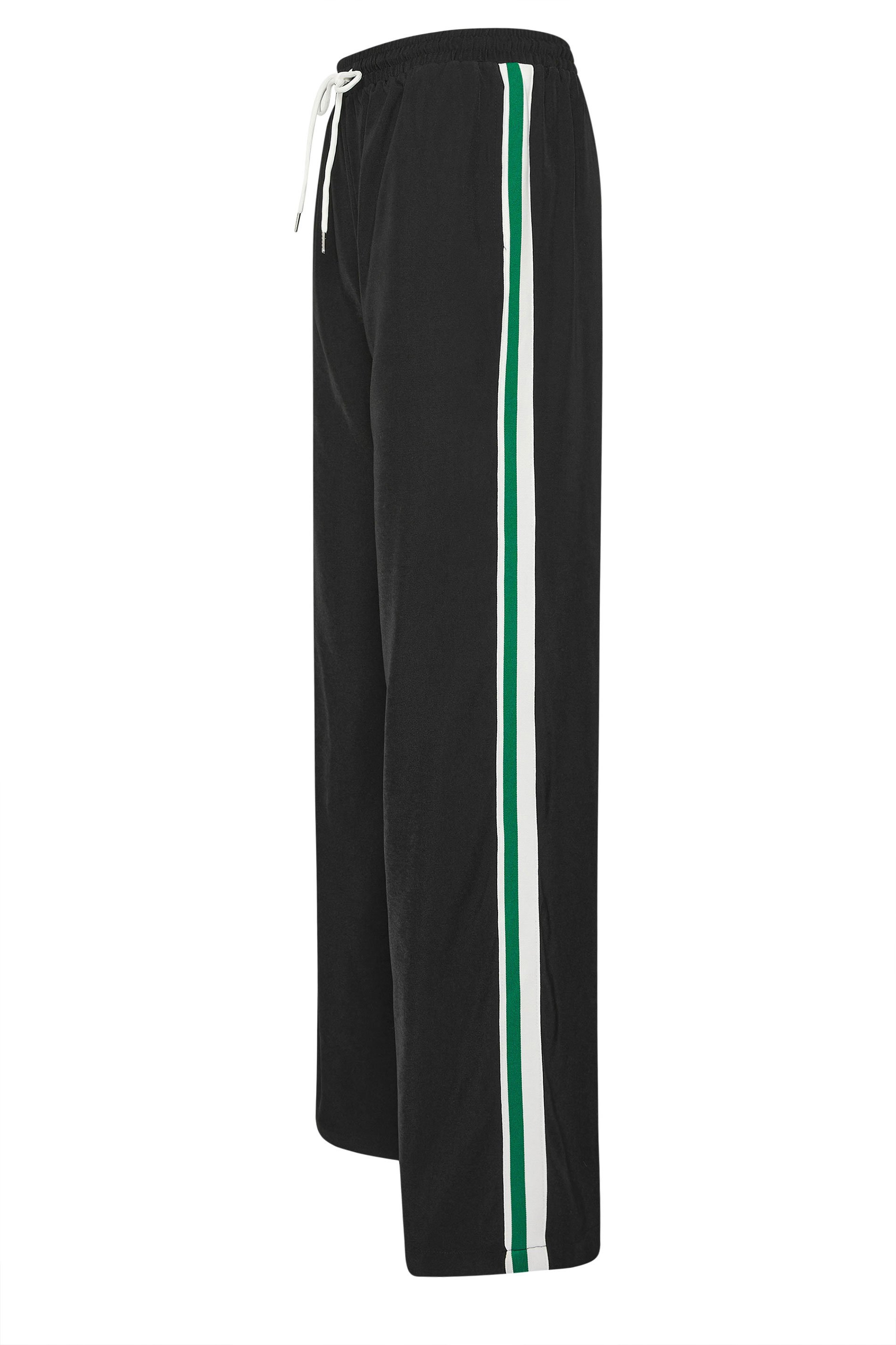 LTS Tall Women's Green Side Stripe Wide Leg Trousers | Long Tall Sally 2